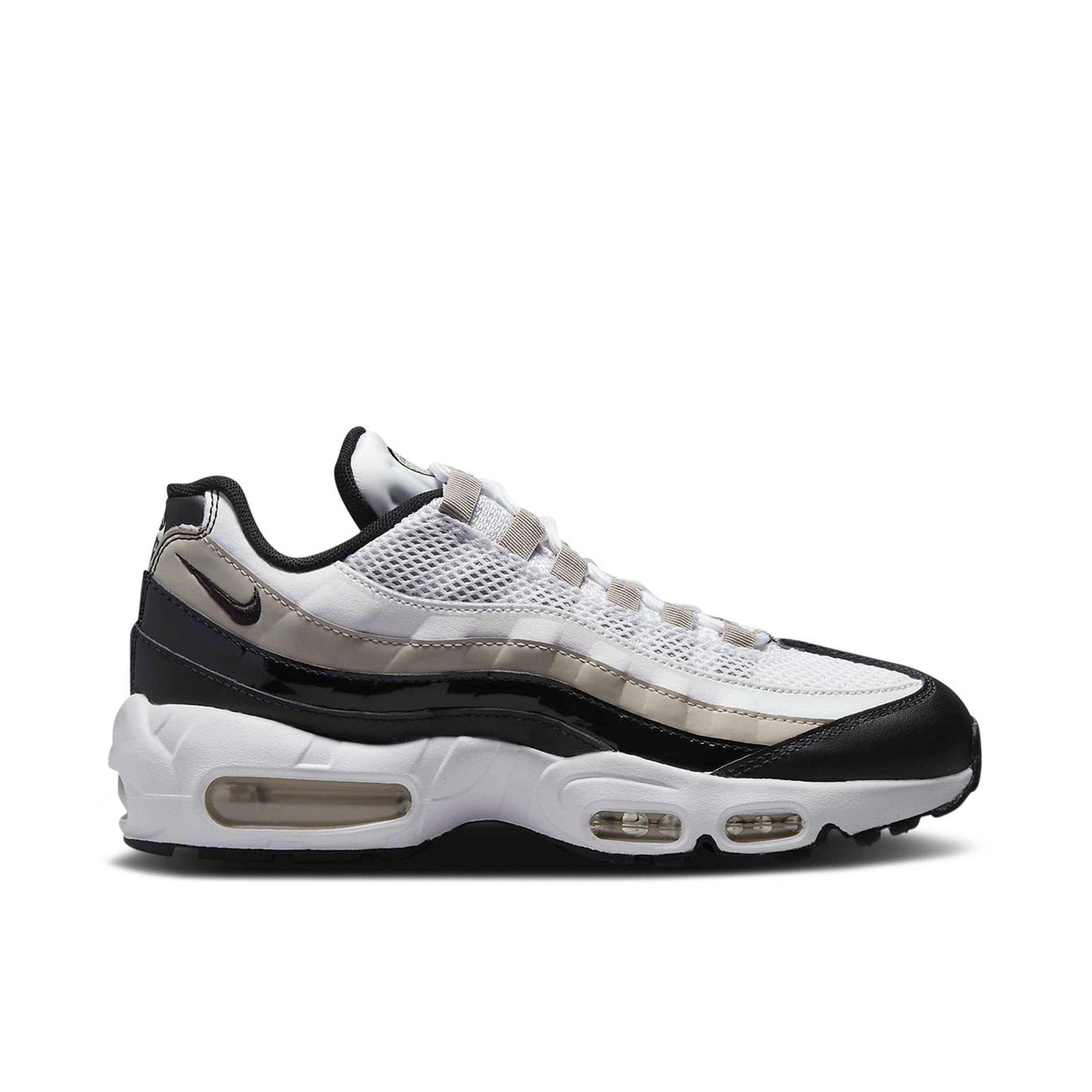 Nike Air Max 95 White Light Iron Ore Black Patent Womens