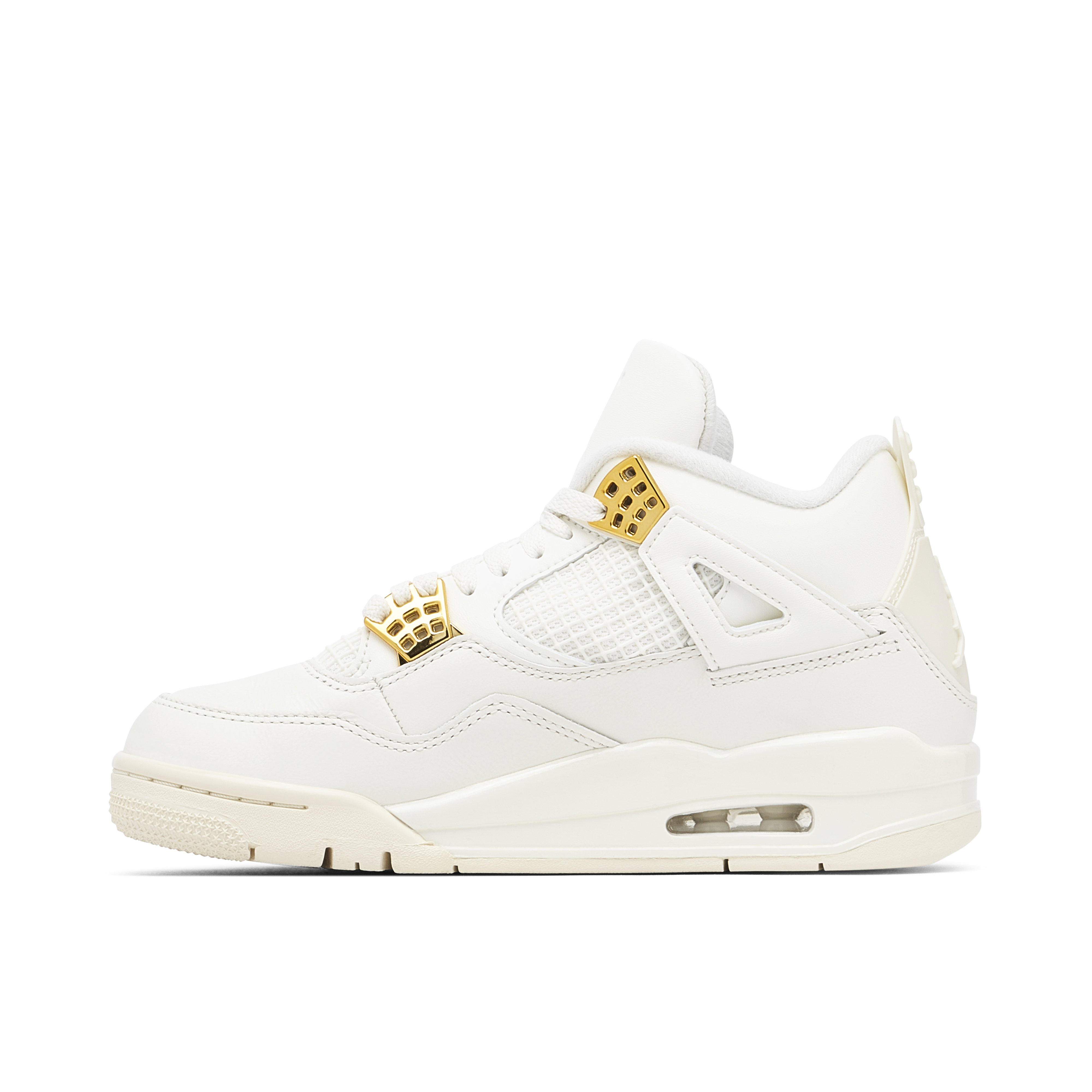 Air Jordan 4 Retro Sail Metallic Gold Womens | AQ9129-170 | Laced