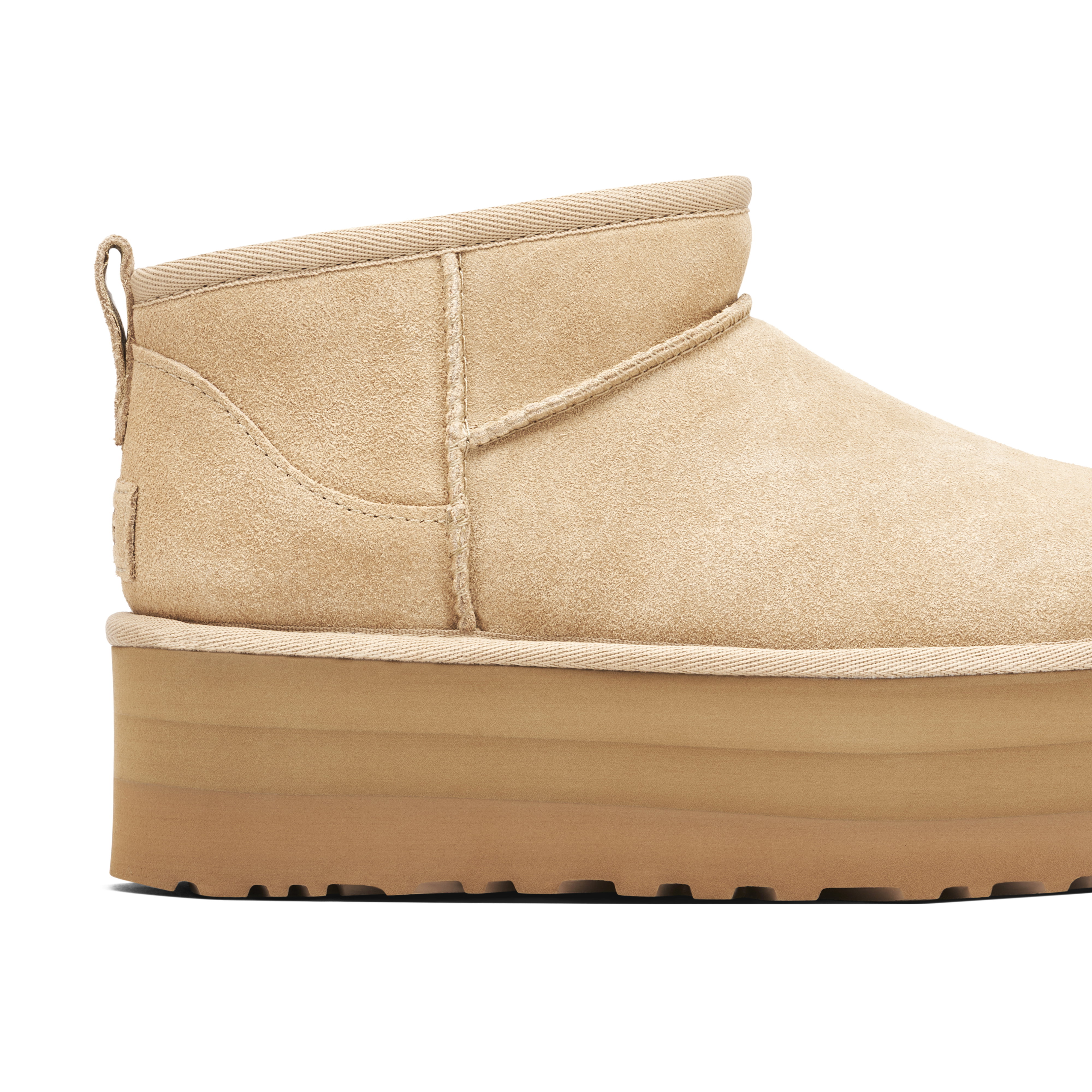 UGG Classic Ultra Mini Platform Boot Sand Womens | 1135092-SAN | Laced
