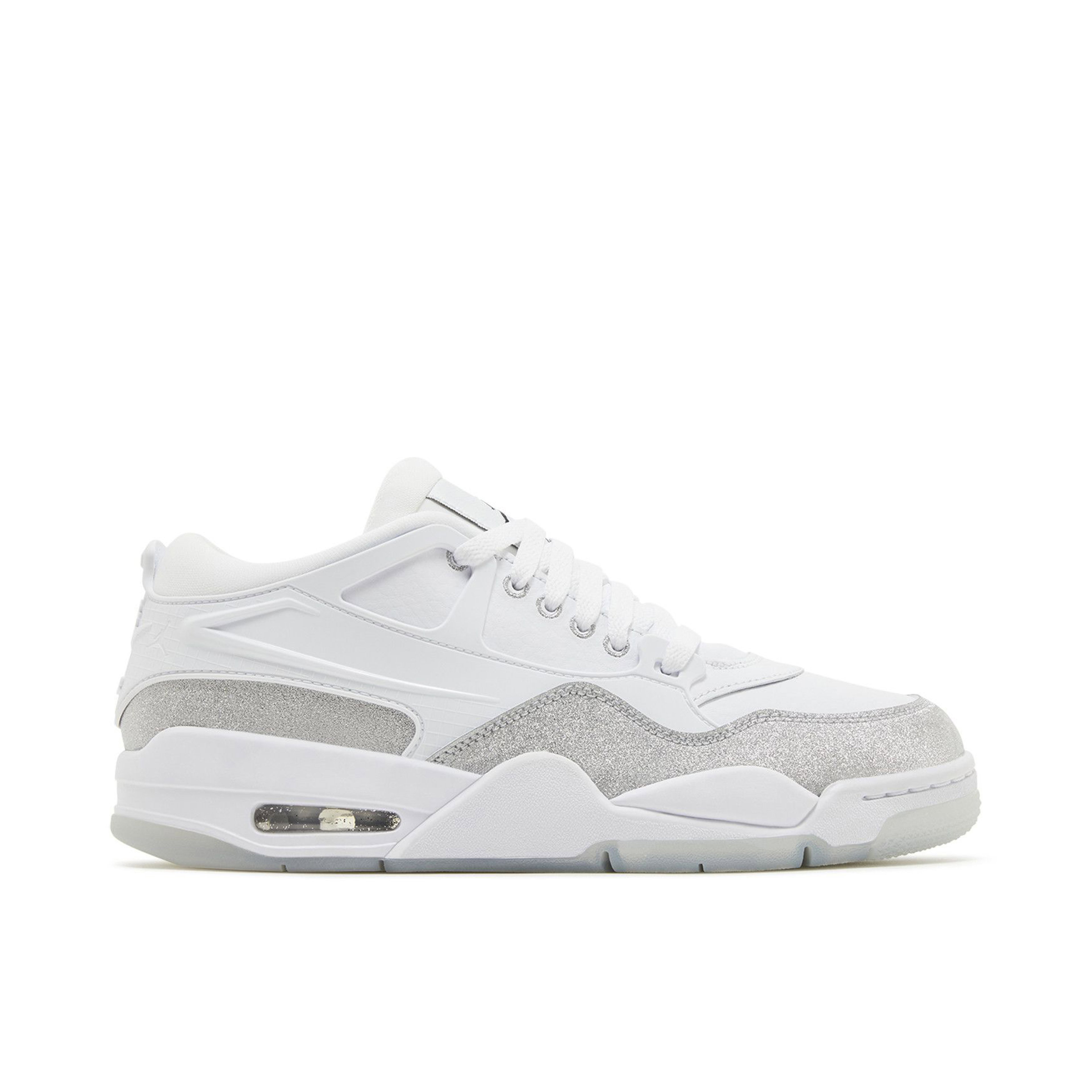 Air Jordan 4 RM White Metallic Silver Womens