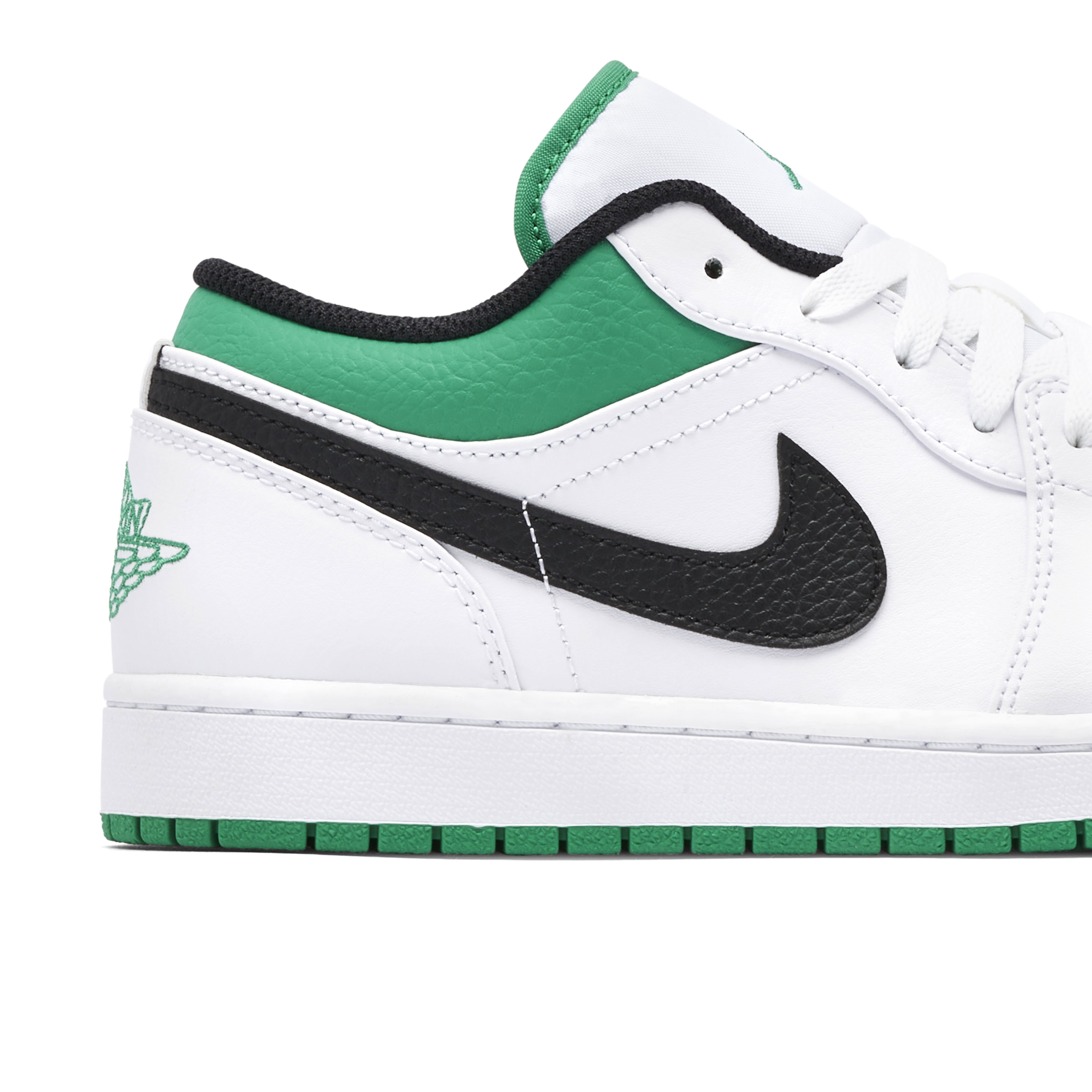 Air Jordan 1 Low White Lucky Green | 553558-129 | Laced
