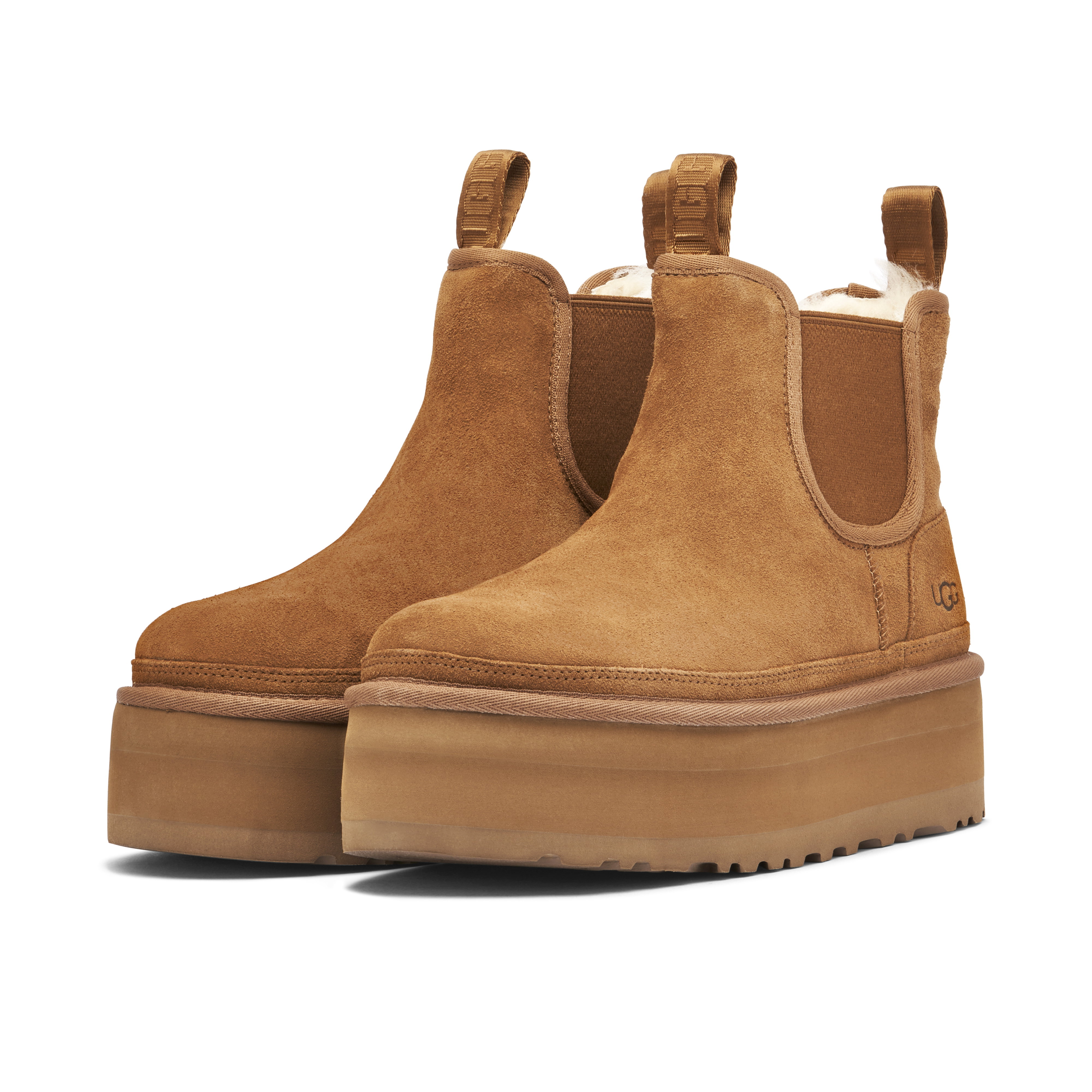 UGG Neumel Platform Chelsea Boot Chestnut Womens | 1134526-CHE | Laced