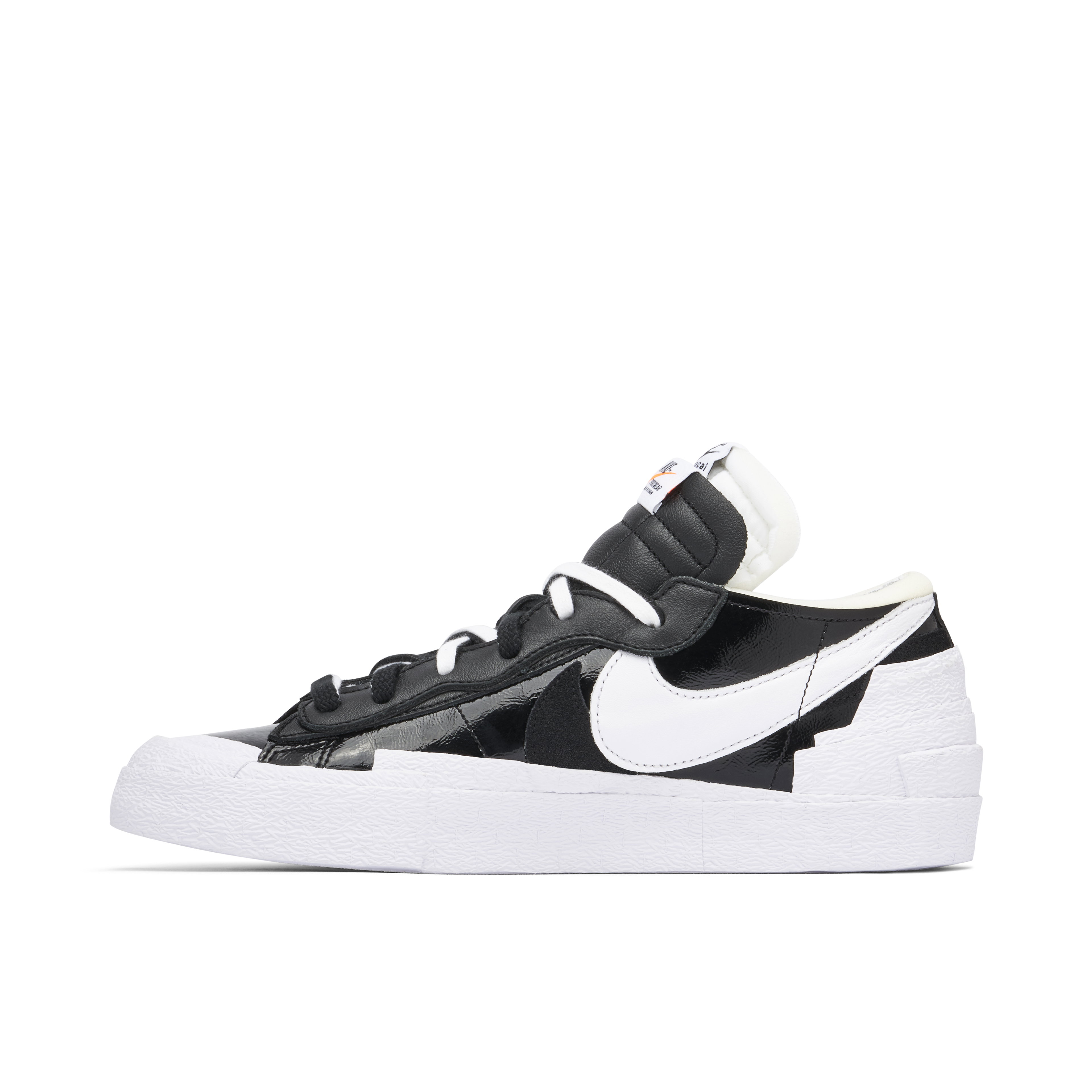 sacai x Nike Blazer Low Black White Patent