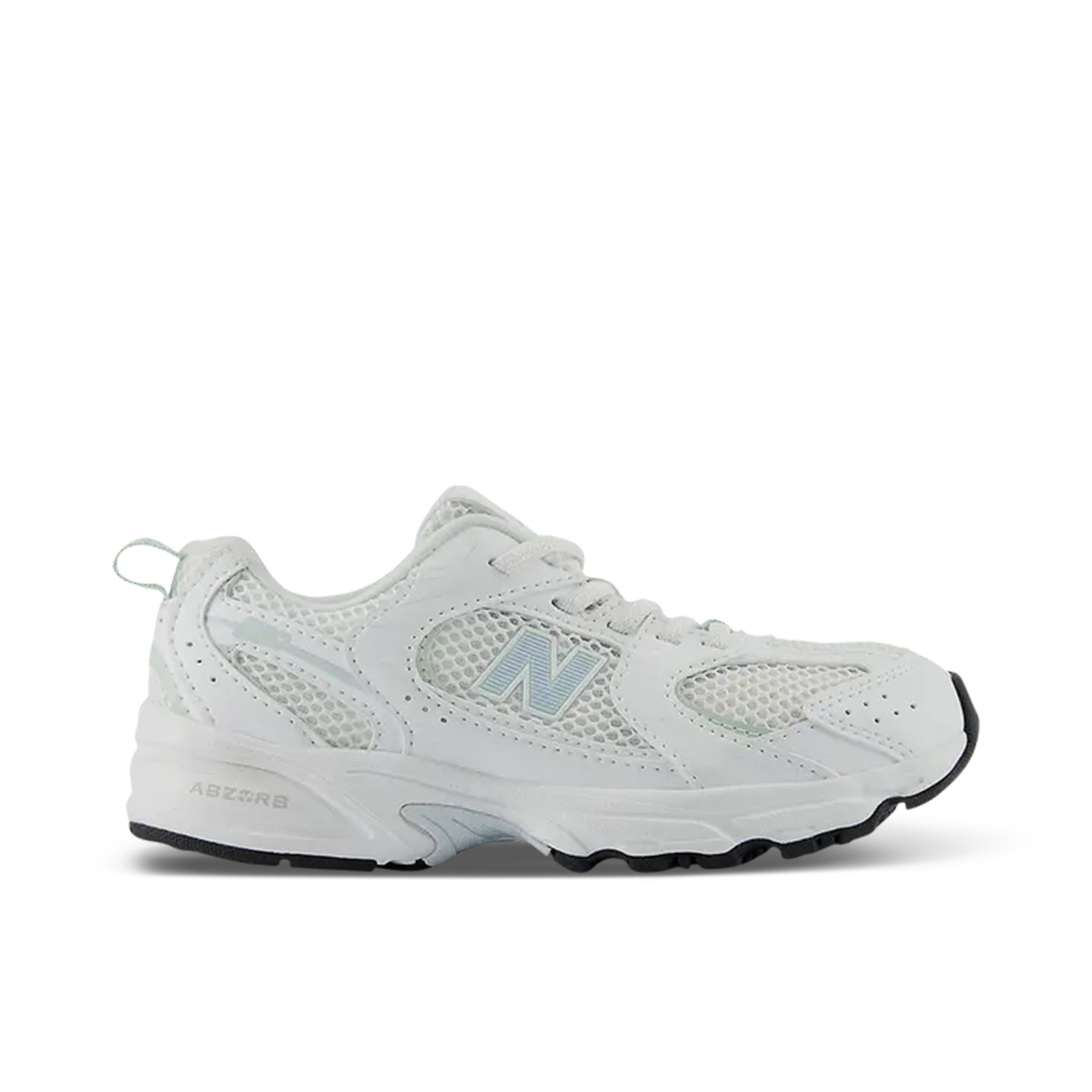 New Balance 530 Bungee Lace White Ice Blue (PS)