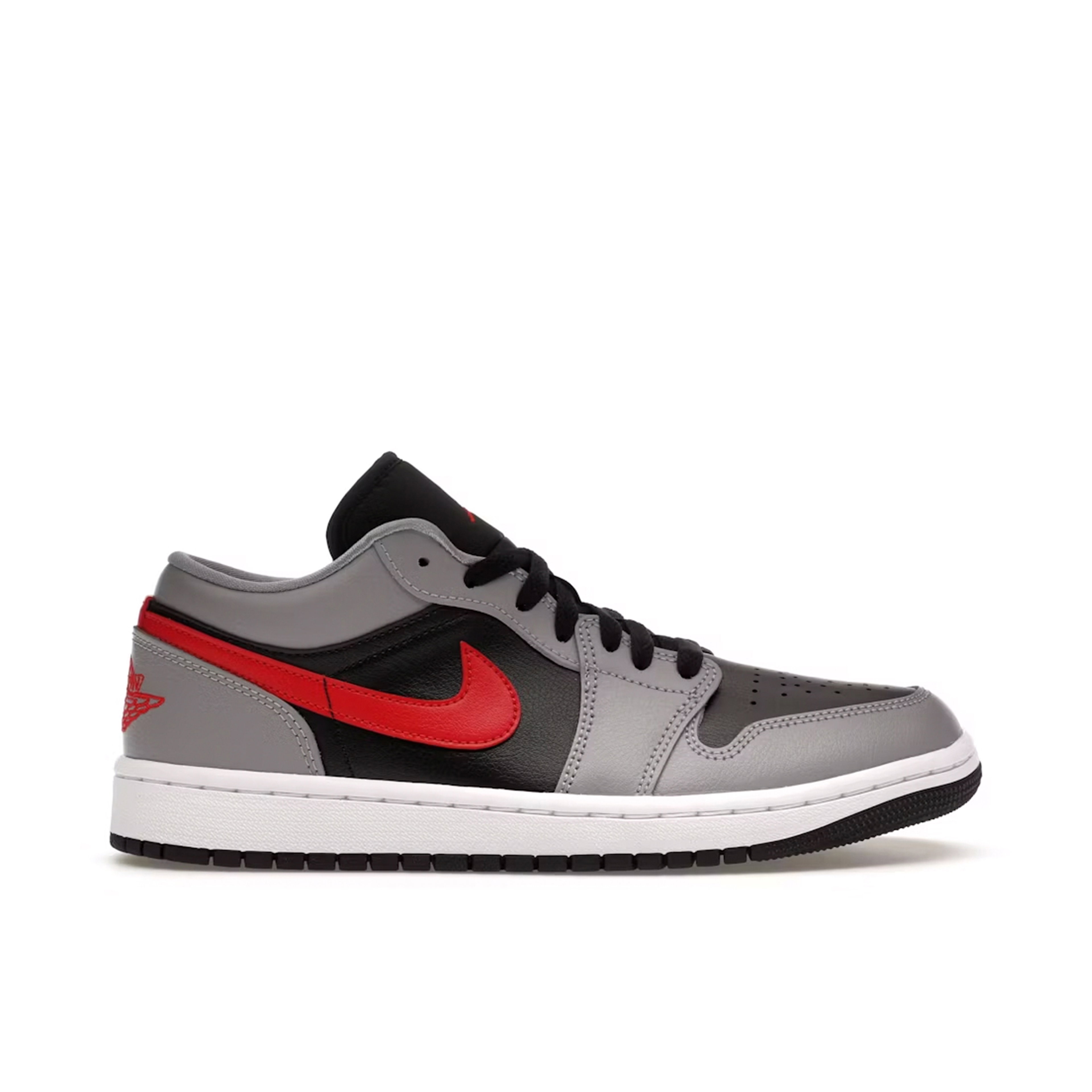 Air Jordan 1 Low Cement Grey Fire Red Womens