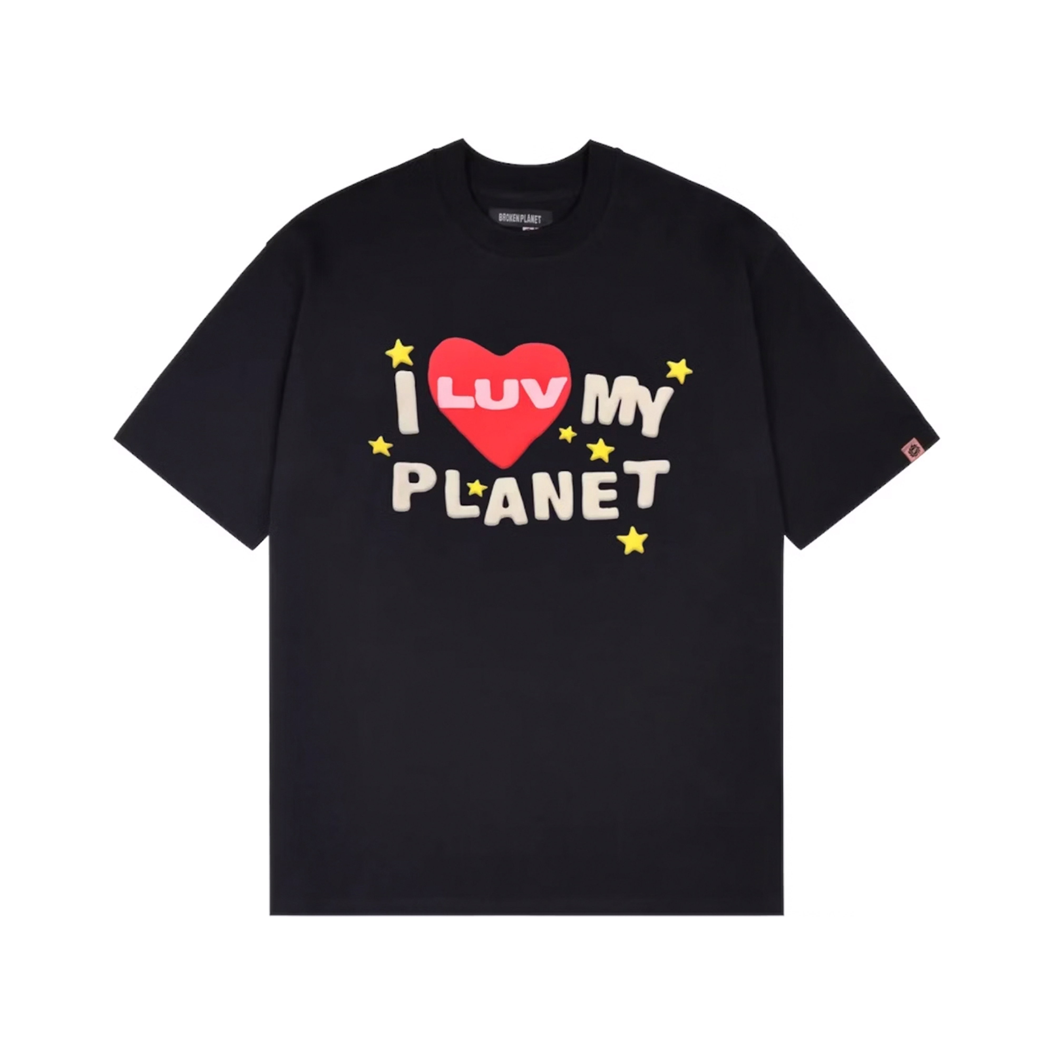 Broken Planet Luv My Planet T-shirt Midnight Black | BROKEN-PLANET