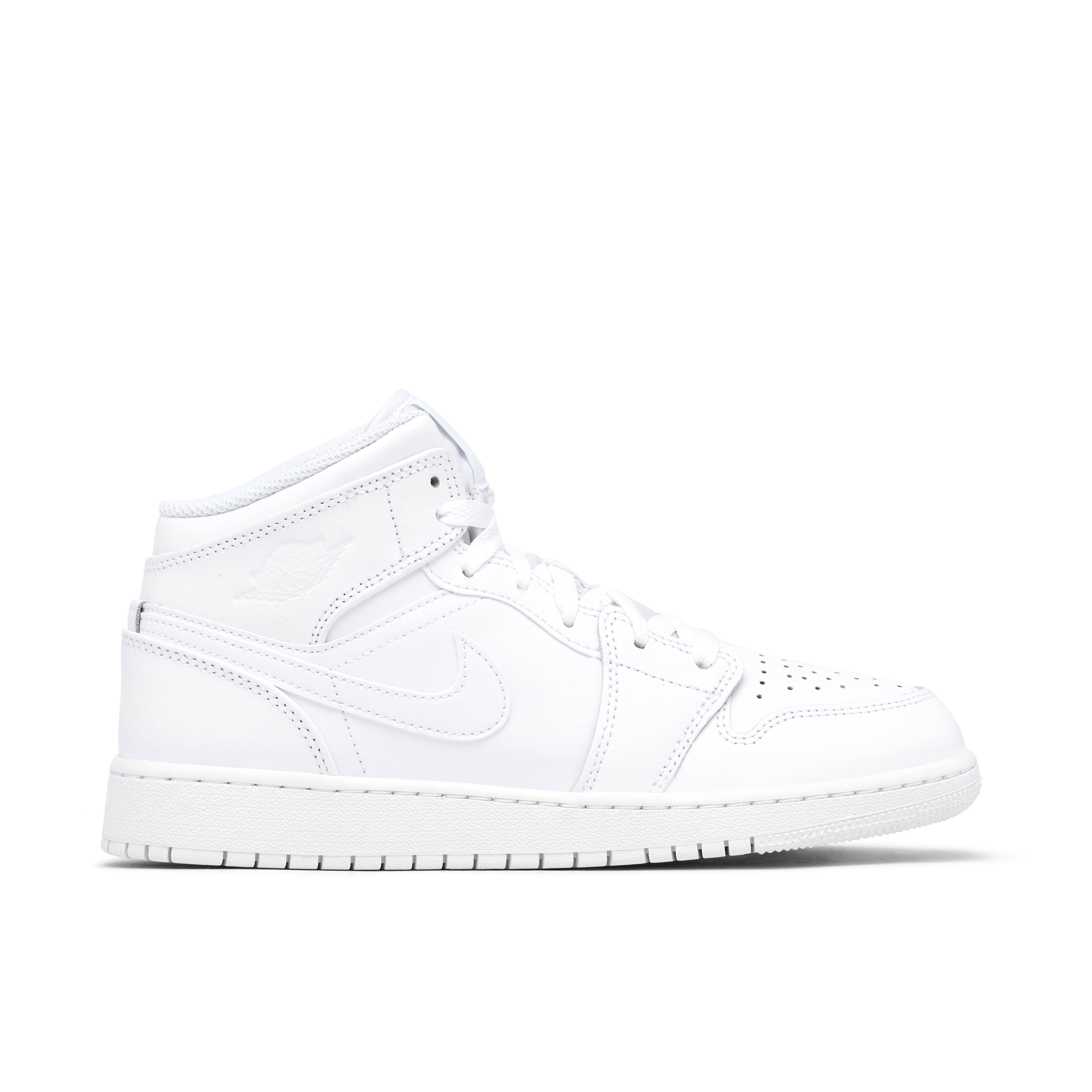Air Jordan 1 Mid Triple White GS 2023