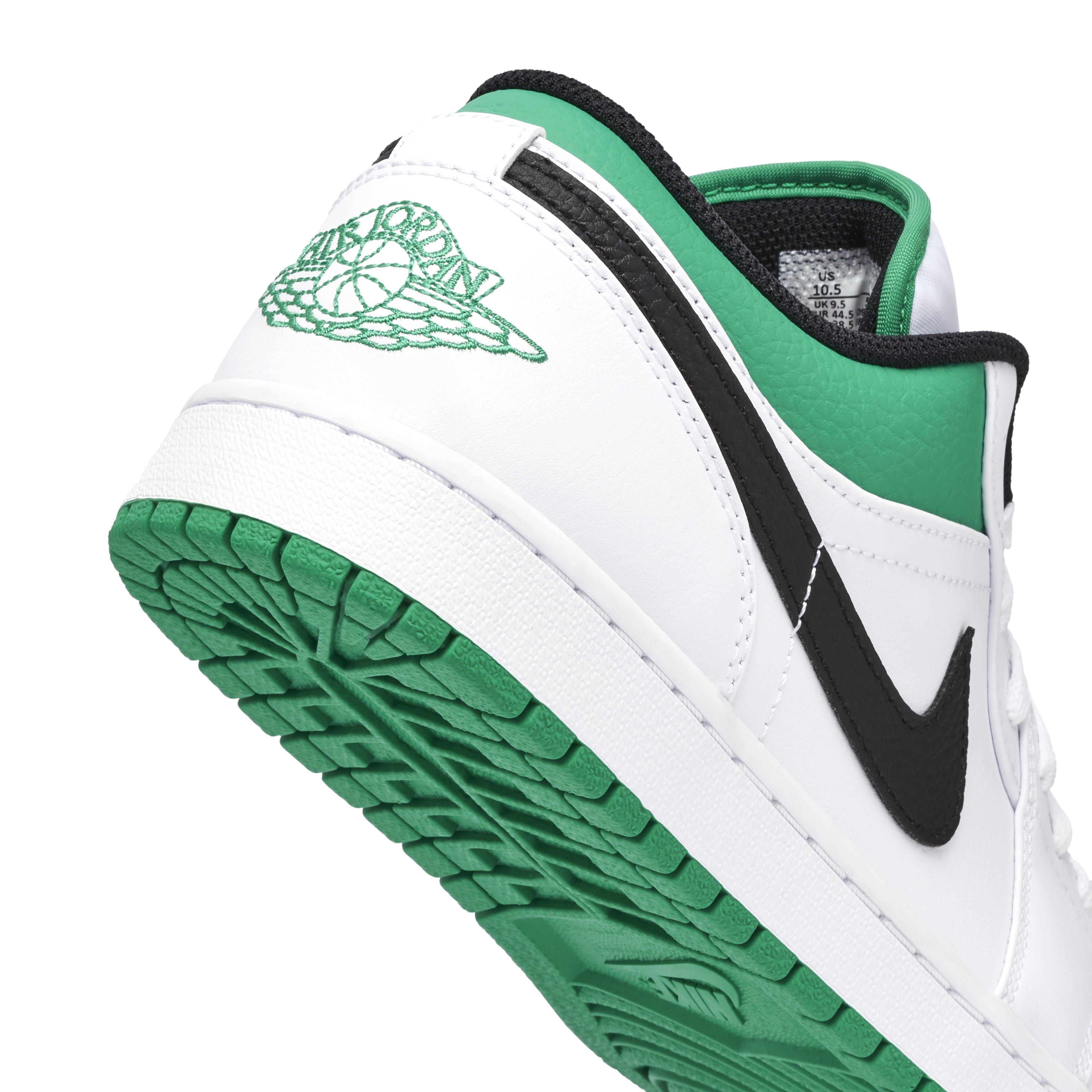 Air Jordan 1 Low White Lucky Green | 553558-129 | Laced