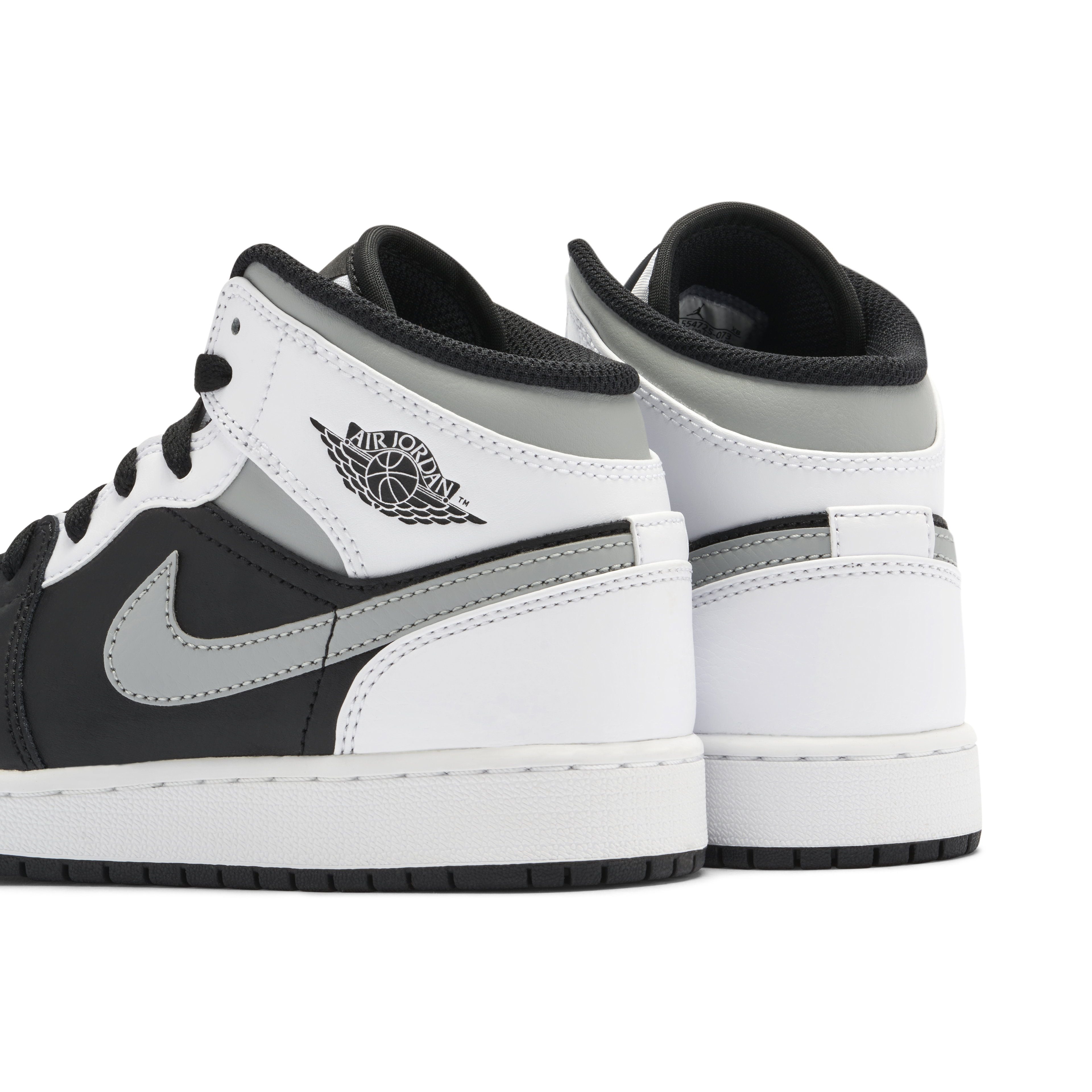 Air Jordan 1 Mid White Shadow GS
