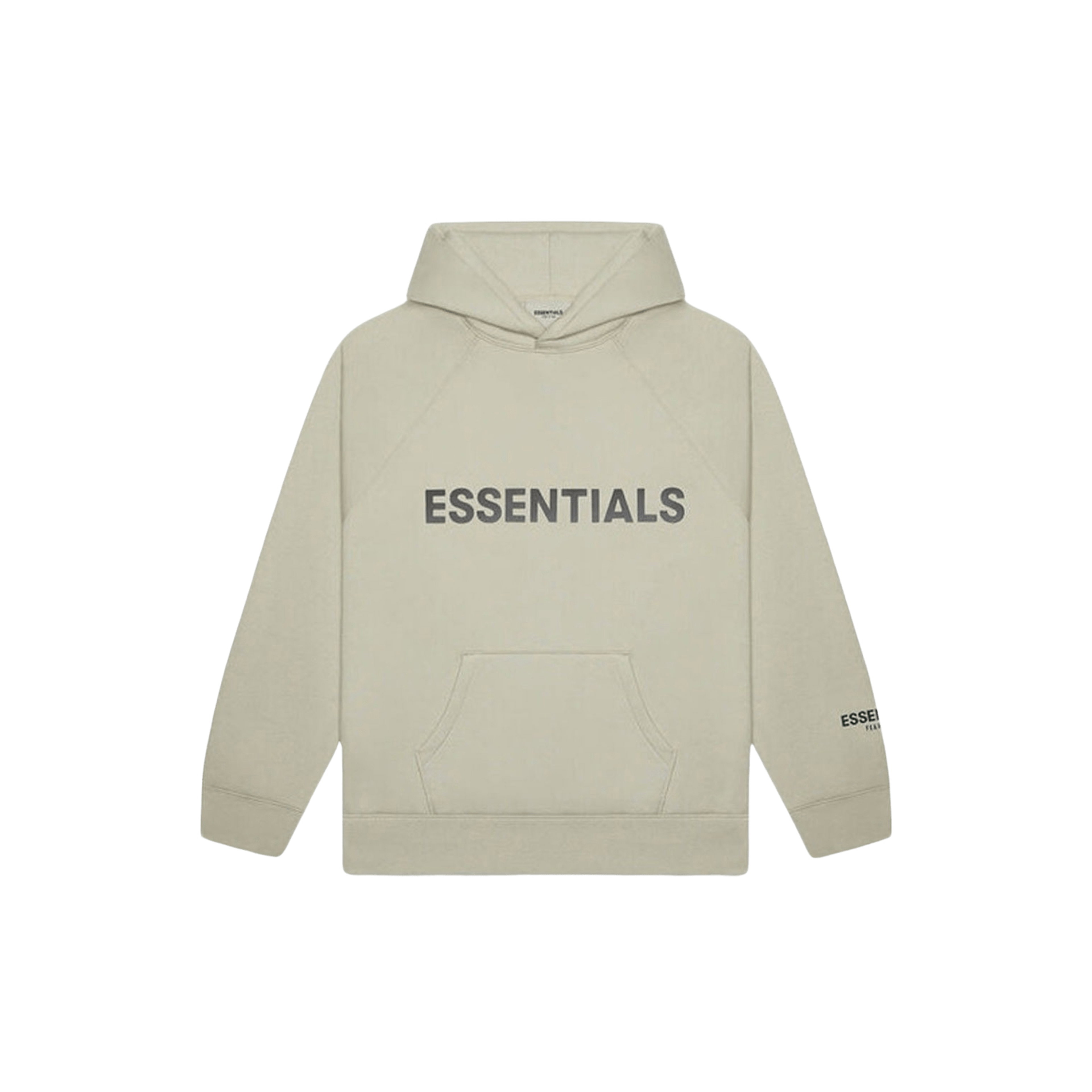 Fear of God Essentials 3D Silicon Applique Pullover Hoodie Moss