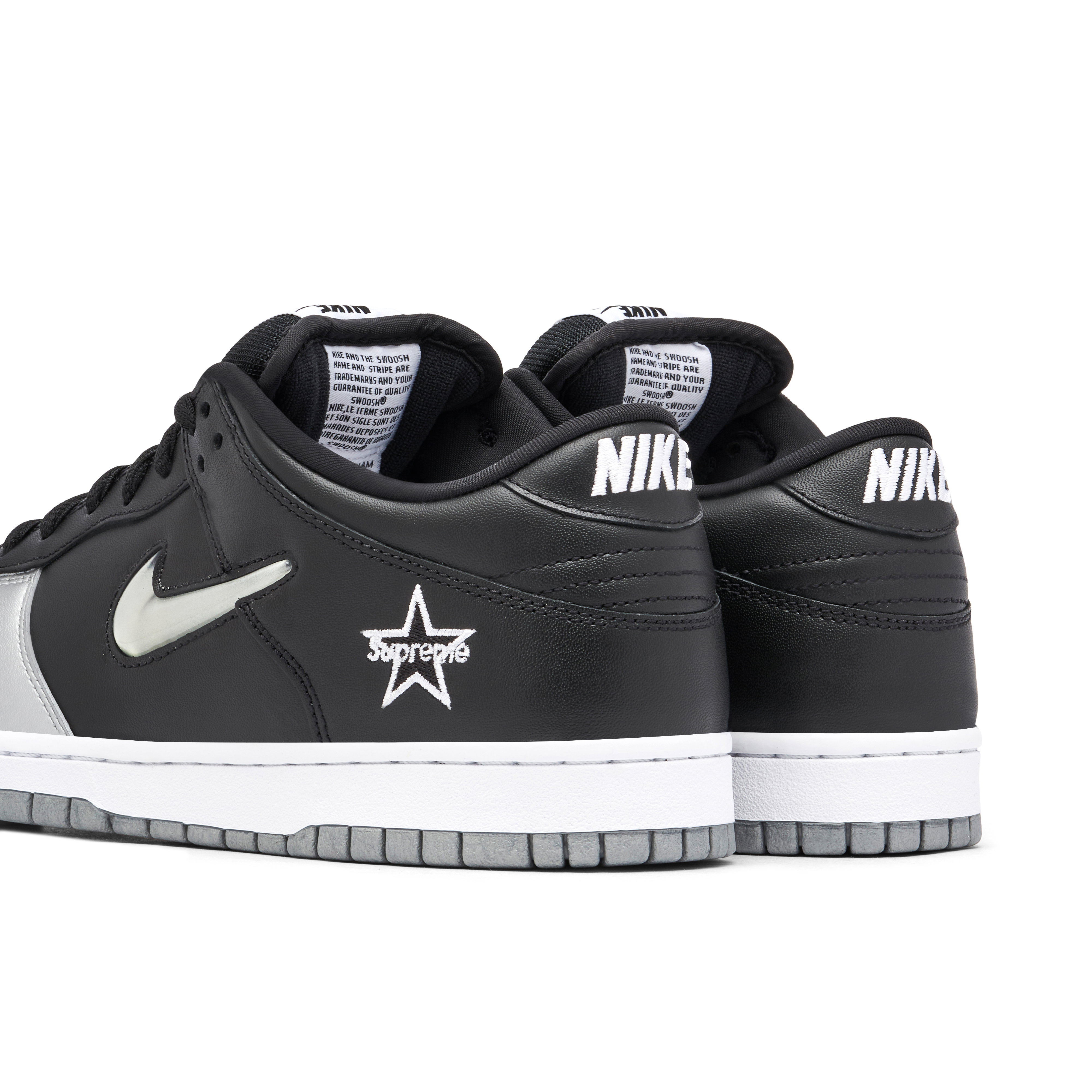 Supreme x Nike SB Dunk Low Metallic Silver | CK3480-001 | Laced