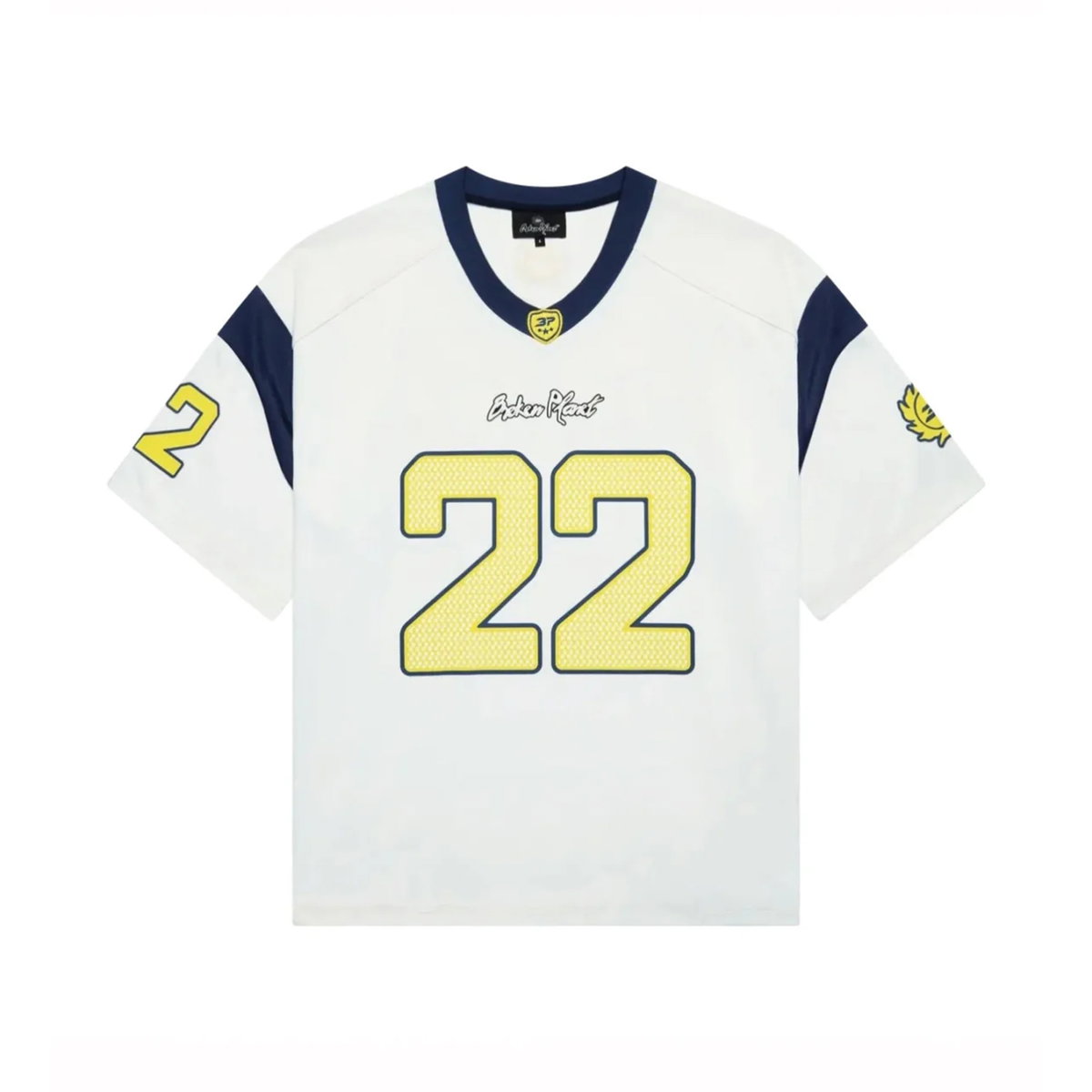 Broken Planet Football Jersey White/Blue | BROKEN-PLANET-00003 | Laced