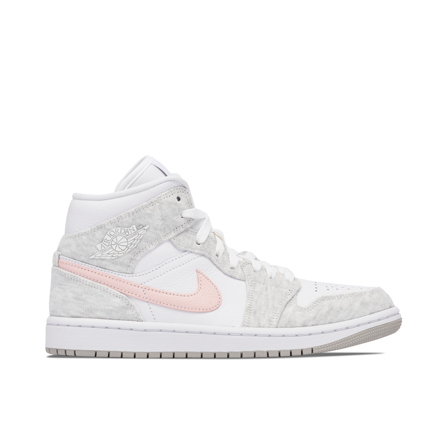Air Jordan 1 Mid White Light Iron Ore für Damen