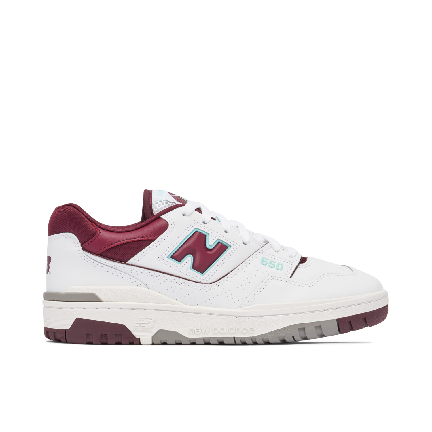 New Balance 550 Burgundy Cyan