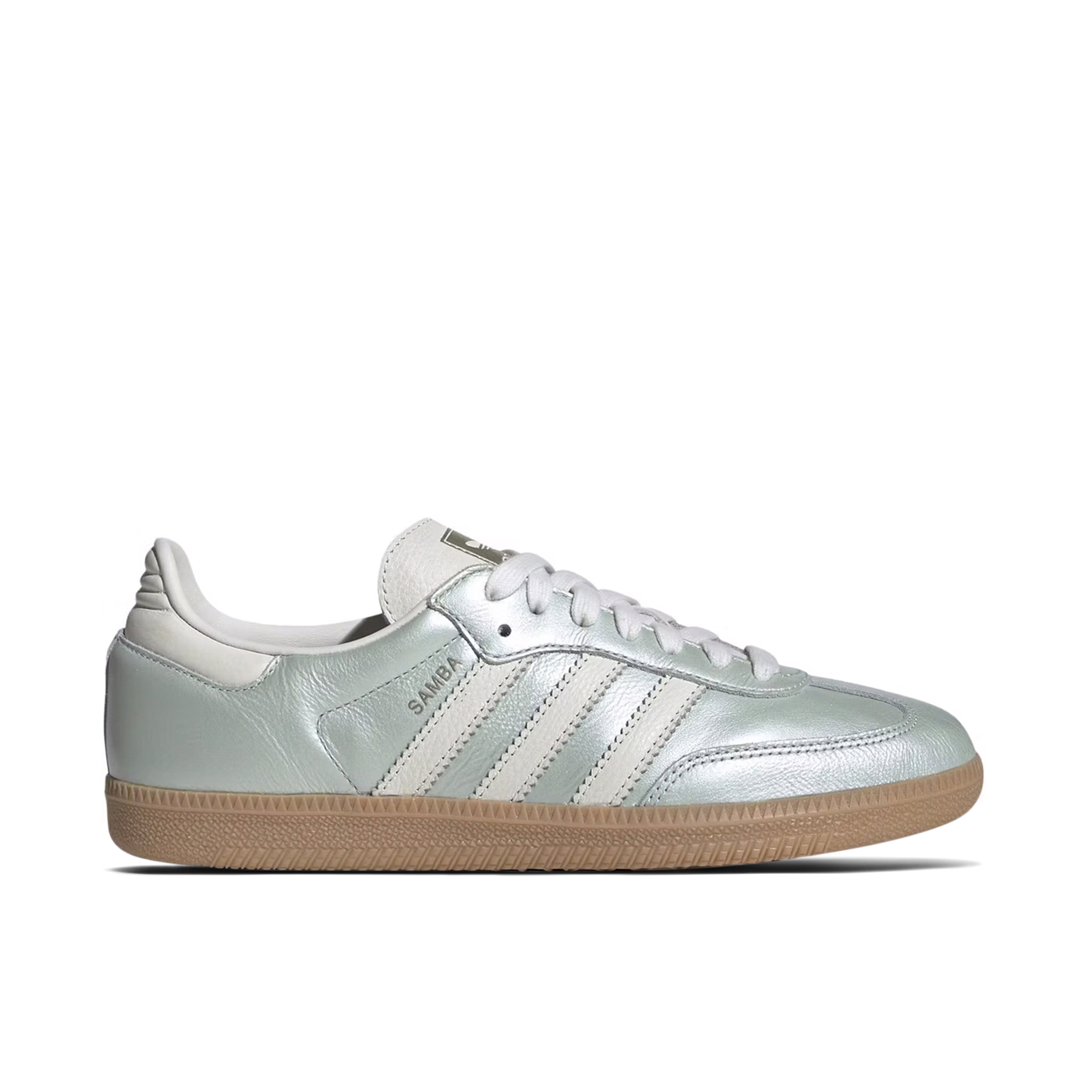 Adidas Samba OG Linen Green Metallic Womens
