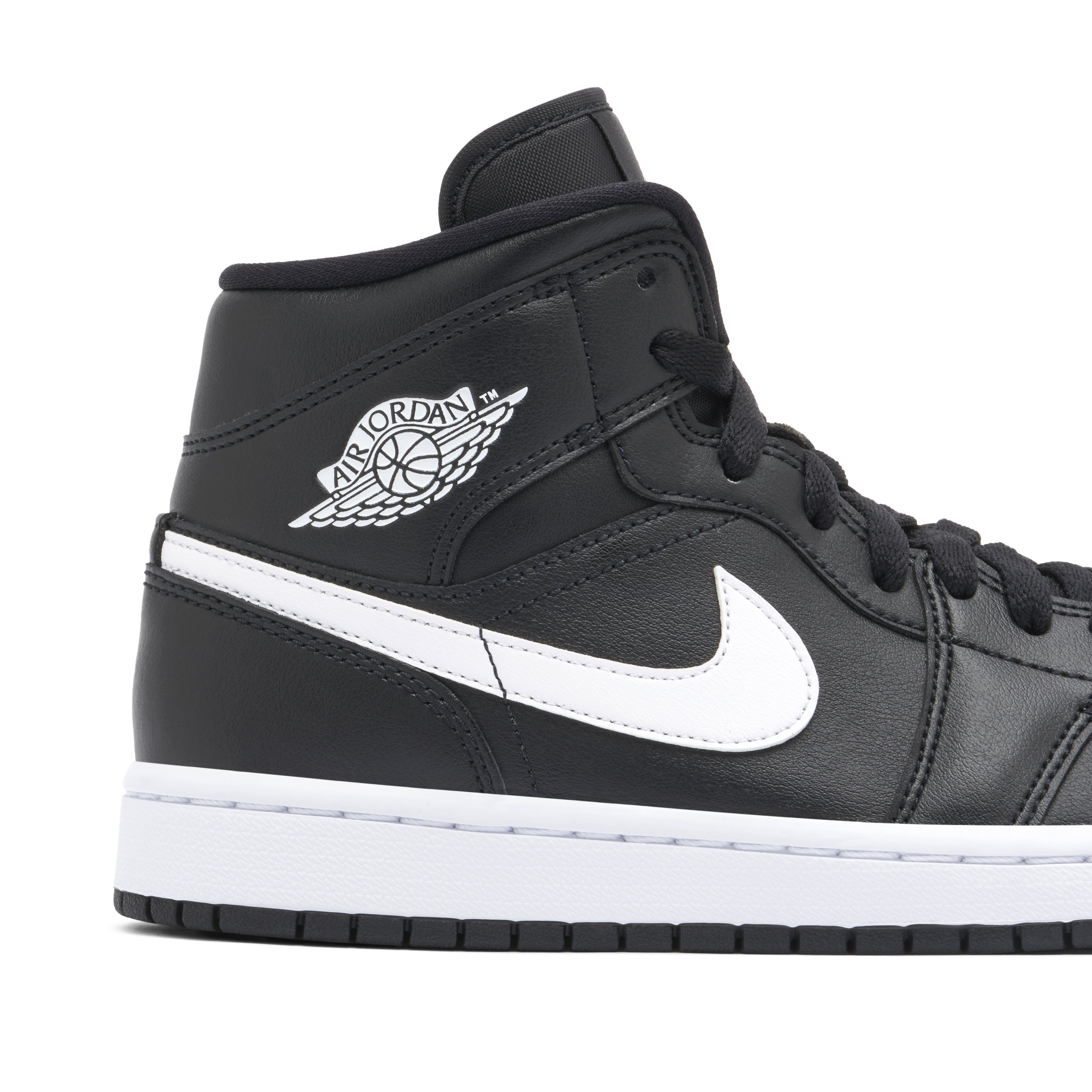 Jordan 1 Mid Black White Womens