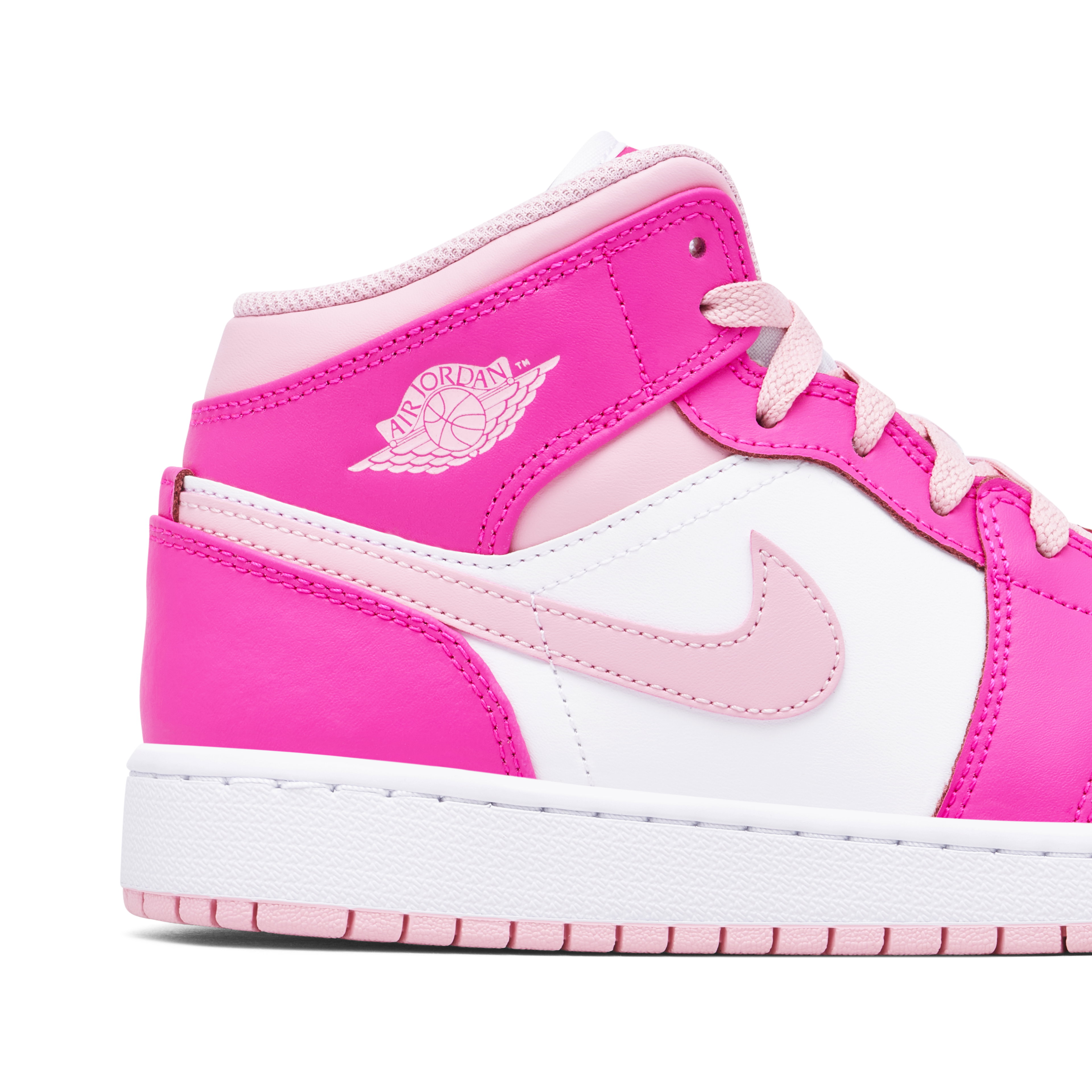 Air Jordan 1 Mid Fierce Pink GS