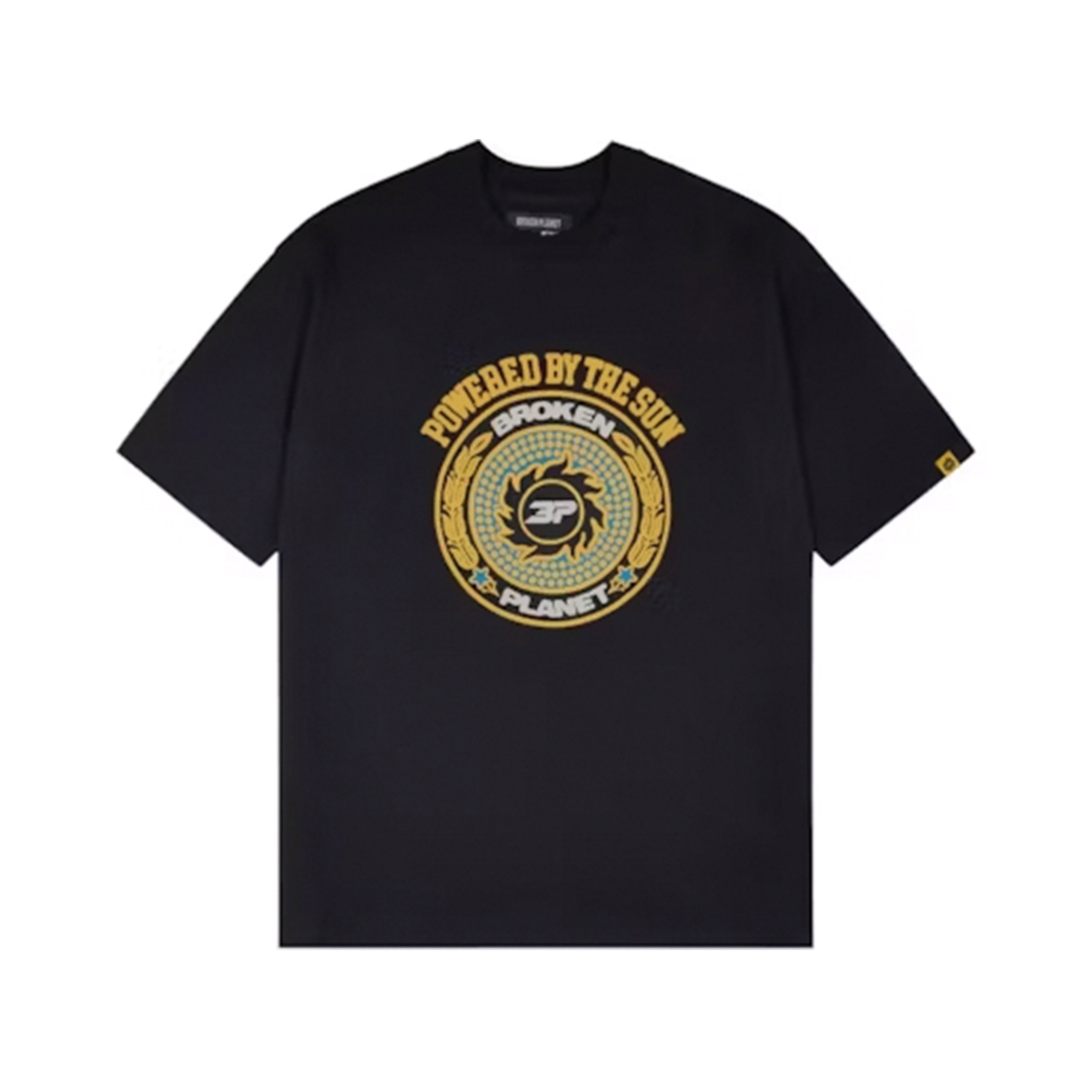 Broken Planet Crest T-shirt Midnight Black | BROKEN-PLANET-00214