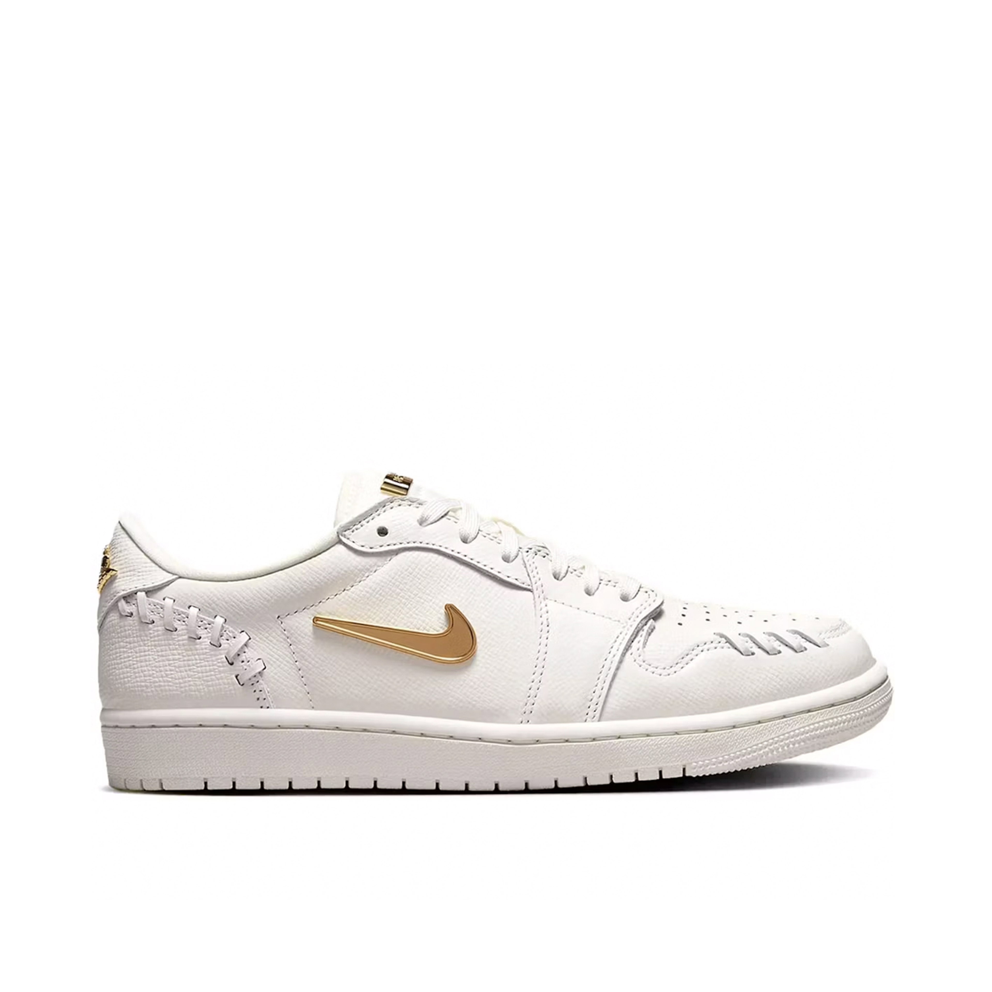 Air Jordan 1 Low Method of Make Sail Metallic Gold Womens