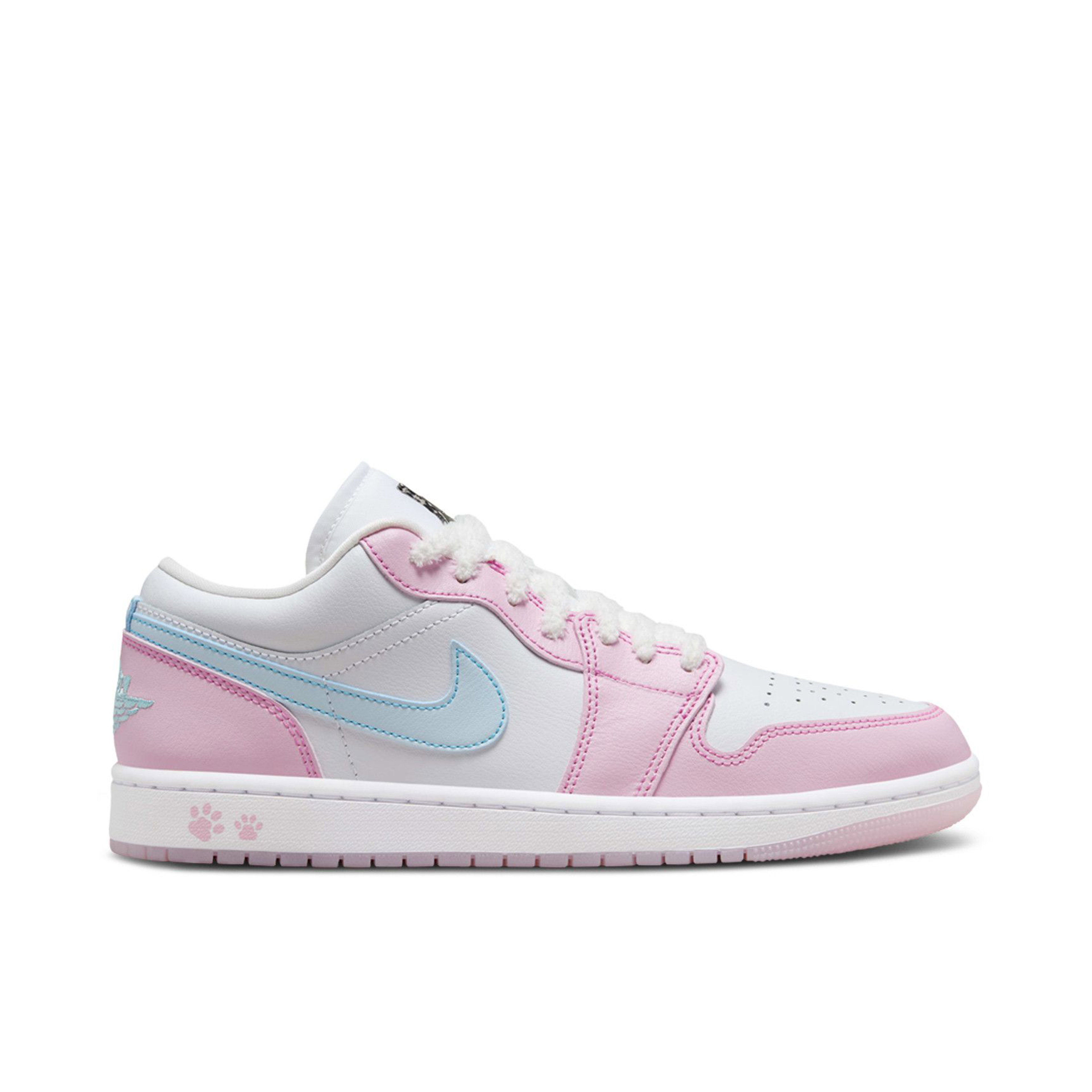 Air Jordan 1 Low SE Paw Print Pink Foam Womens