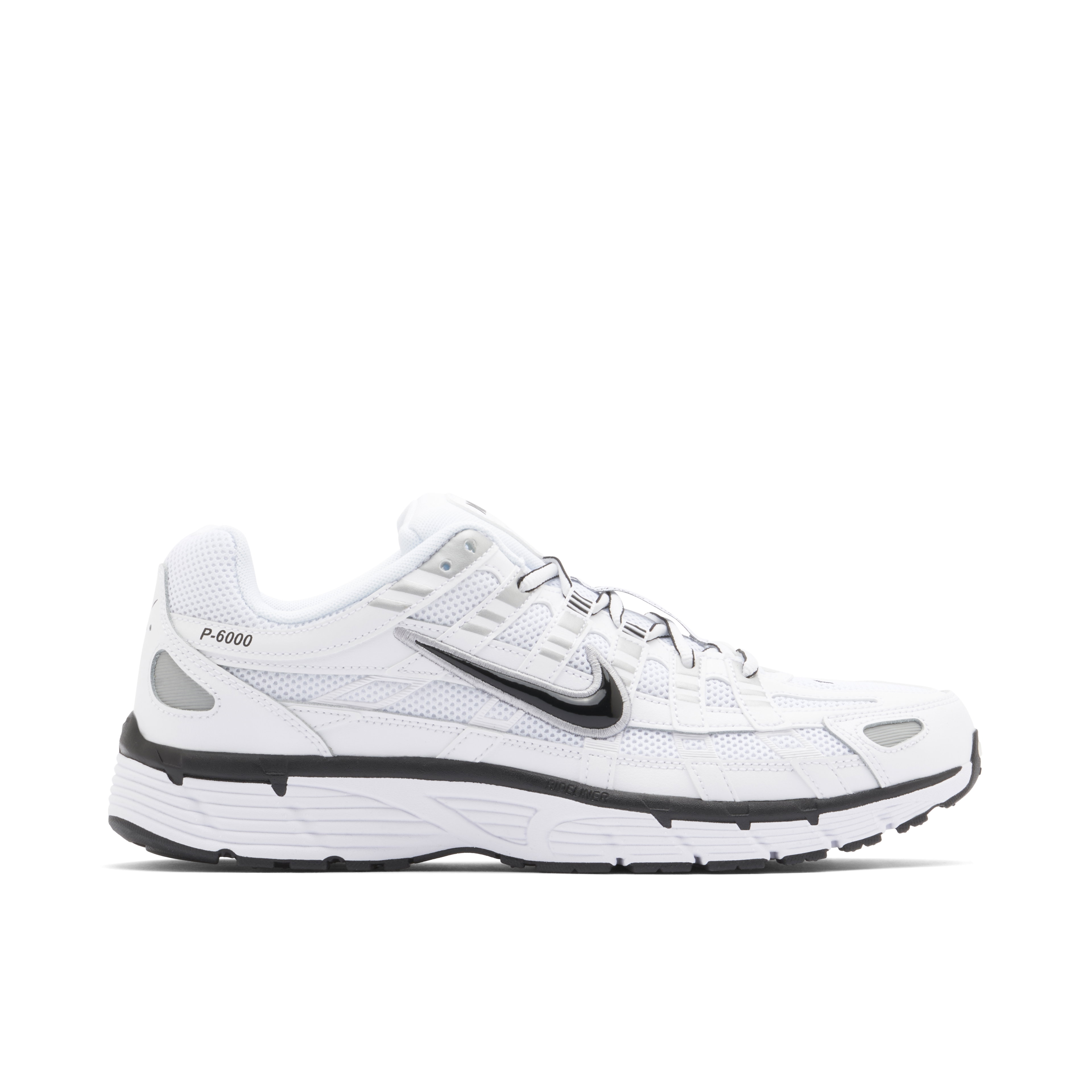 Nike P-6000 White Metallic Silver Black