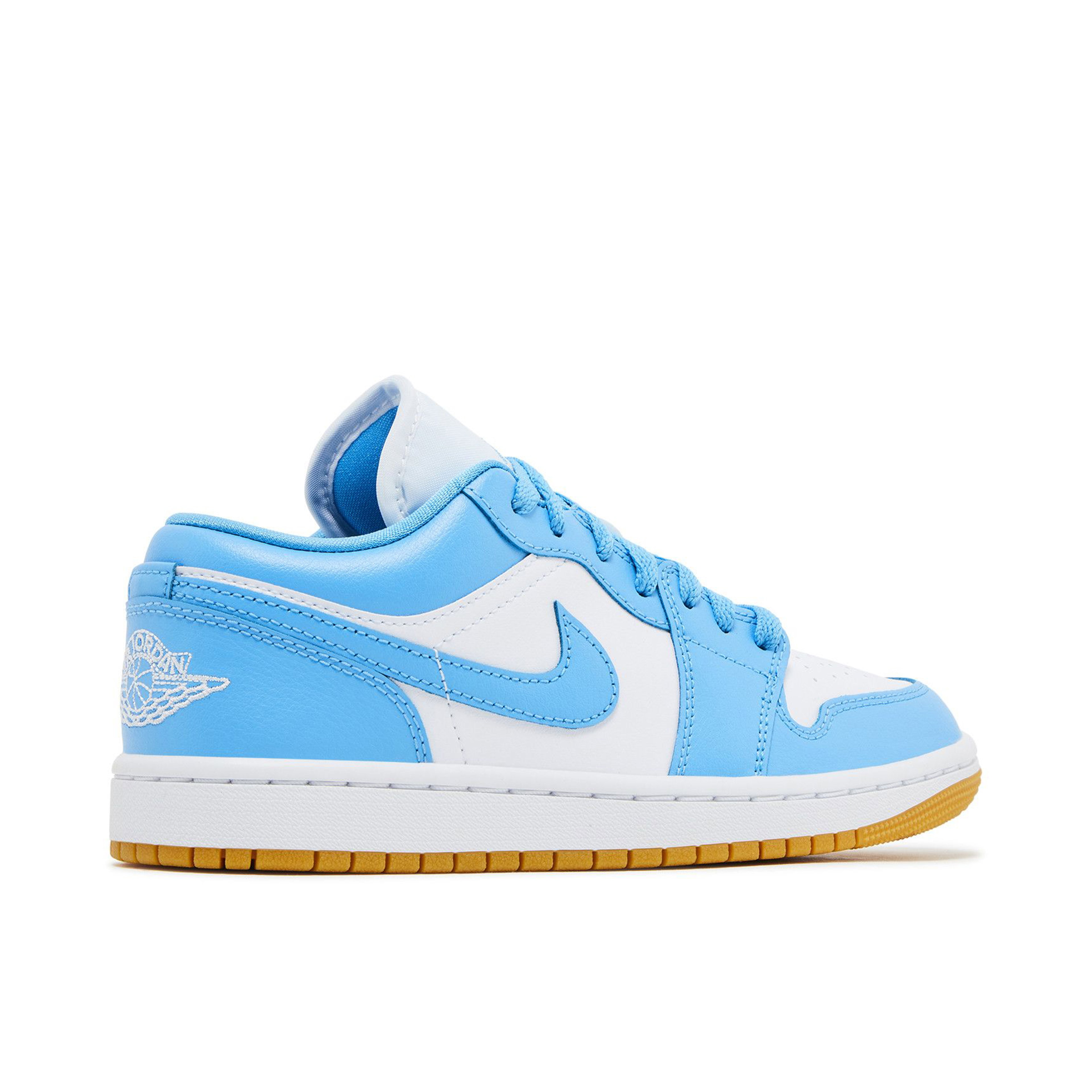 Air Jordan 1 Low White Gum Light Brown Dark Powder Blue Womens