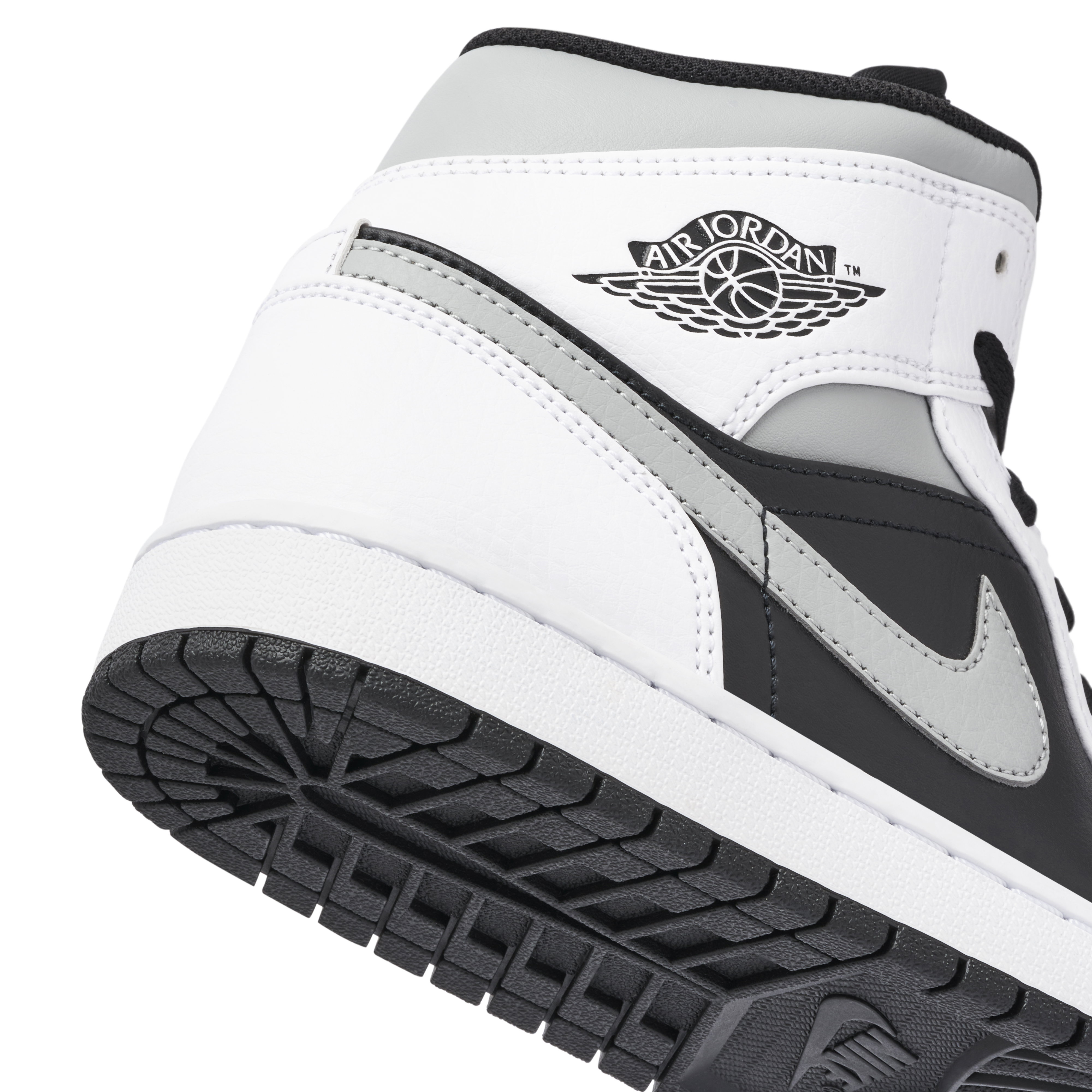 Air Jordan 1 Mid White Shadow | 554724-073 | Laced