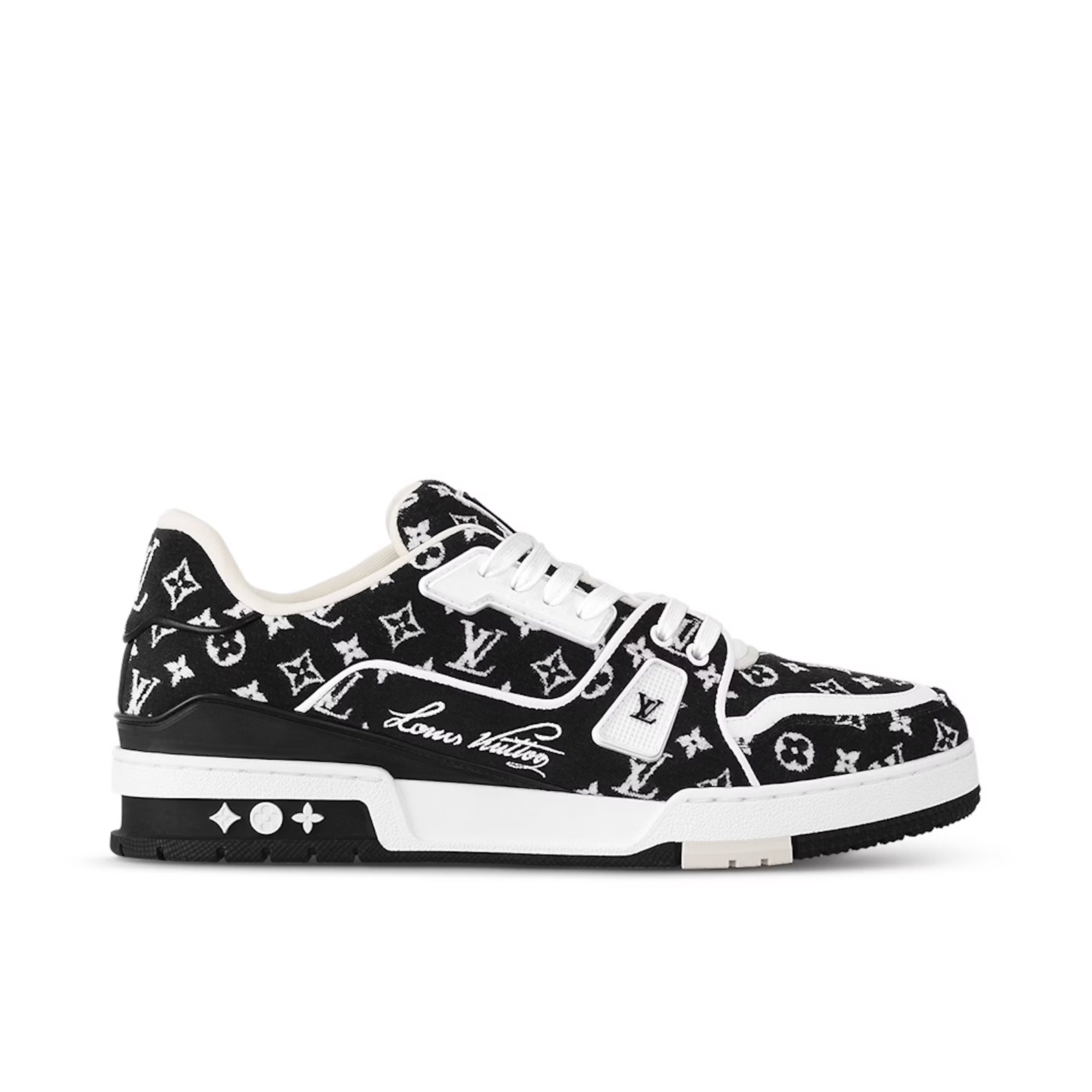 Louis Vuitton LV Trainer Black Monogram Textile