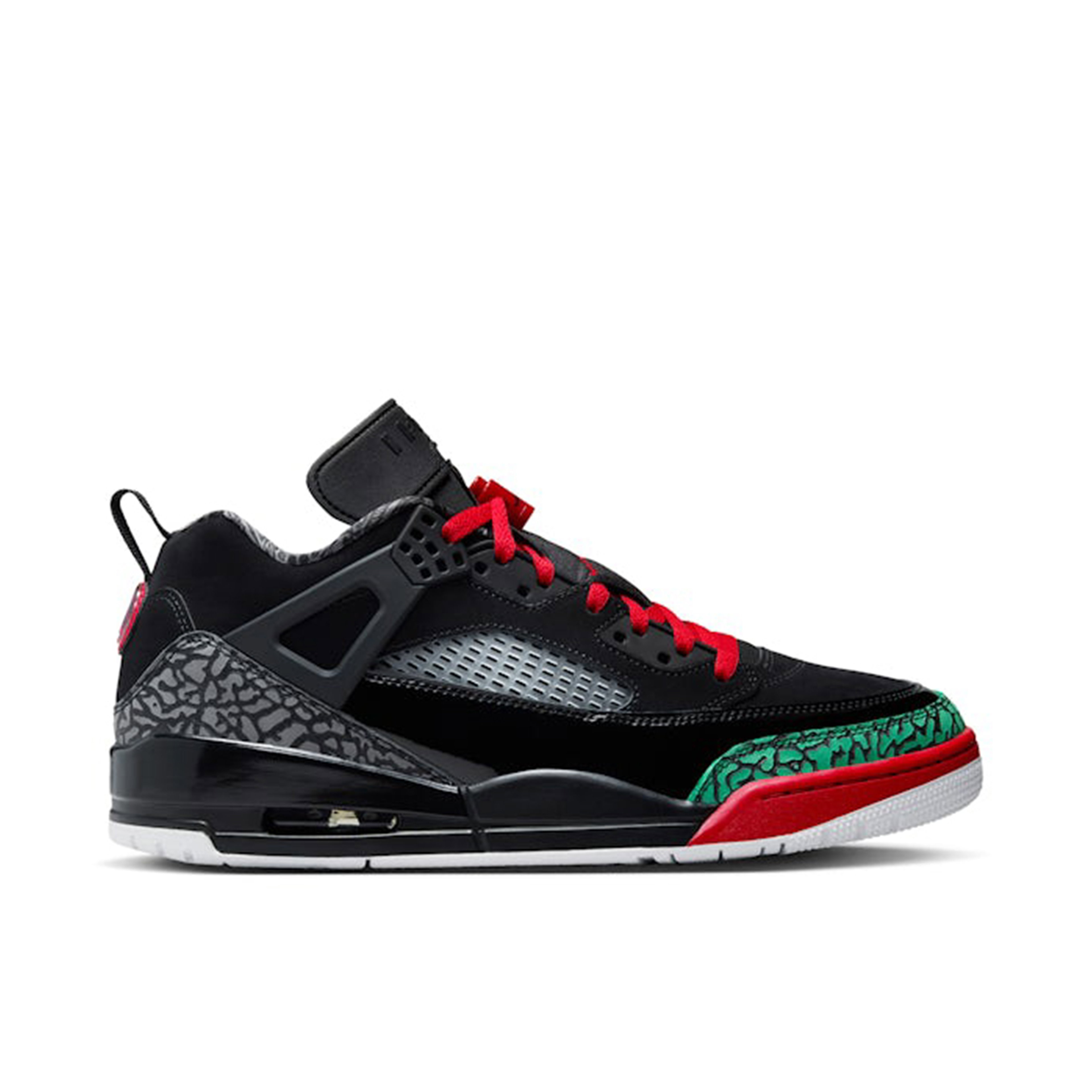 Air Jordan Spizike Low Black Classic Green White Varsity Red