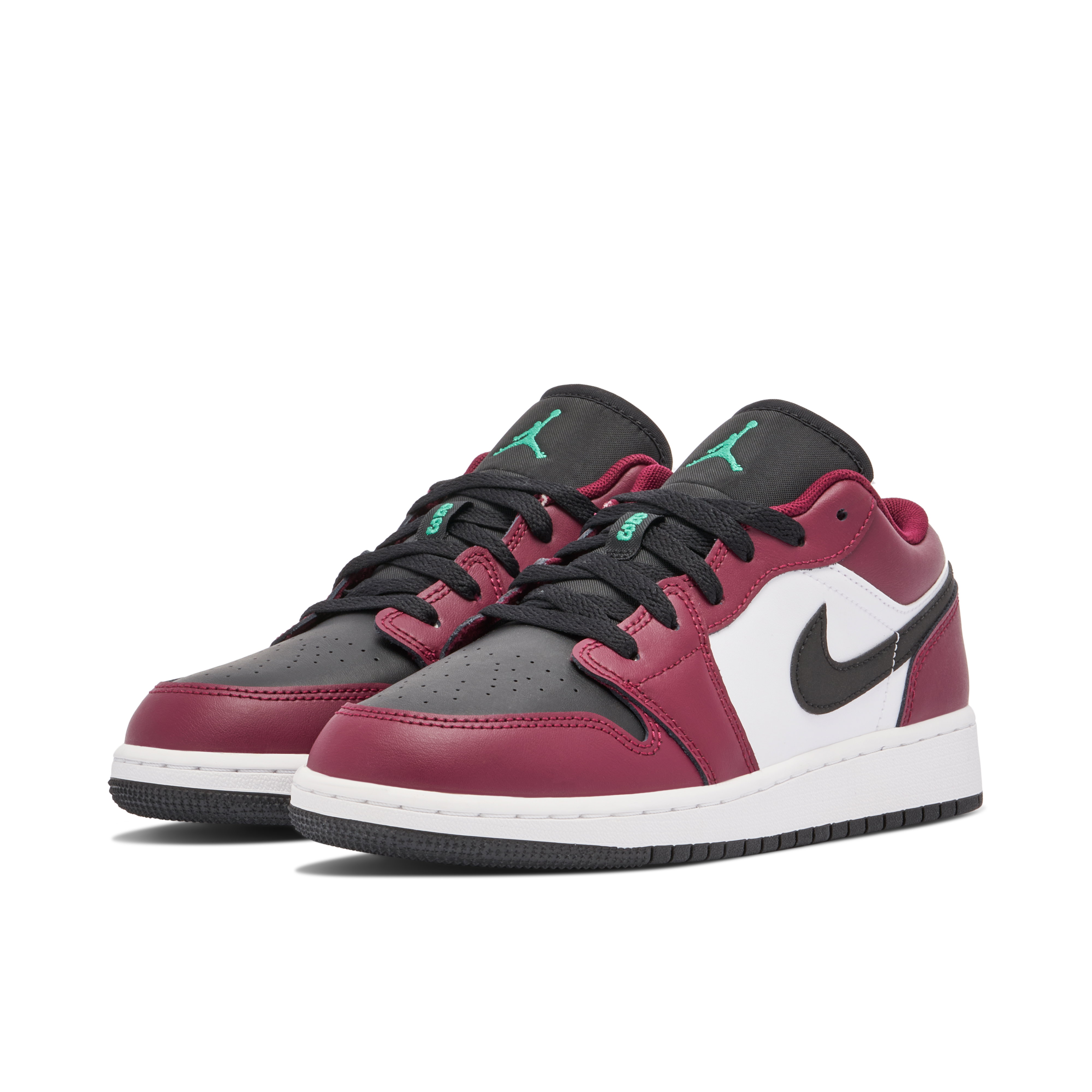 Air Jordan 1 Low Dark Beetroot Roma Green GS | DM0589-635 | Laced