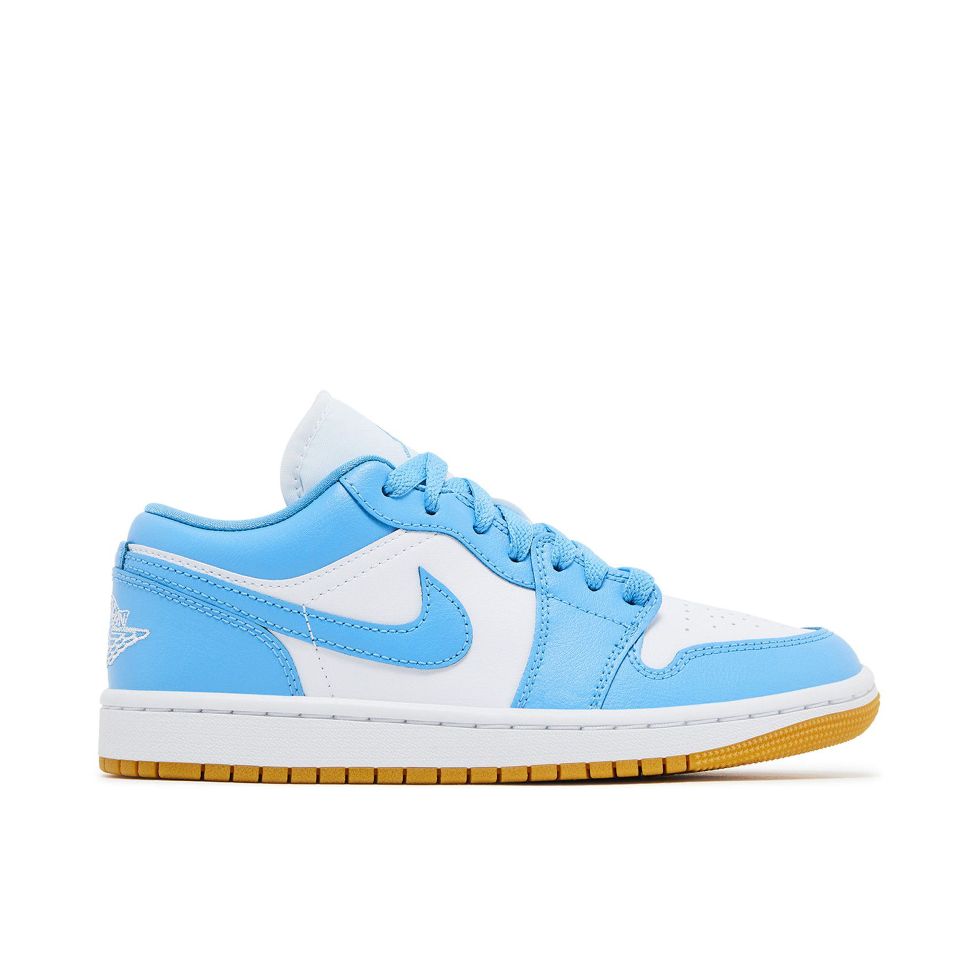 Air Jordan 1 Low White Gum Light Brown Dark Powder Blue Womens