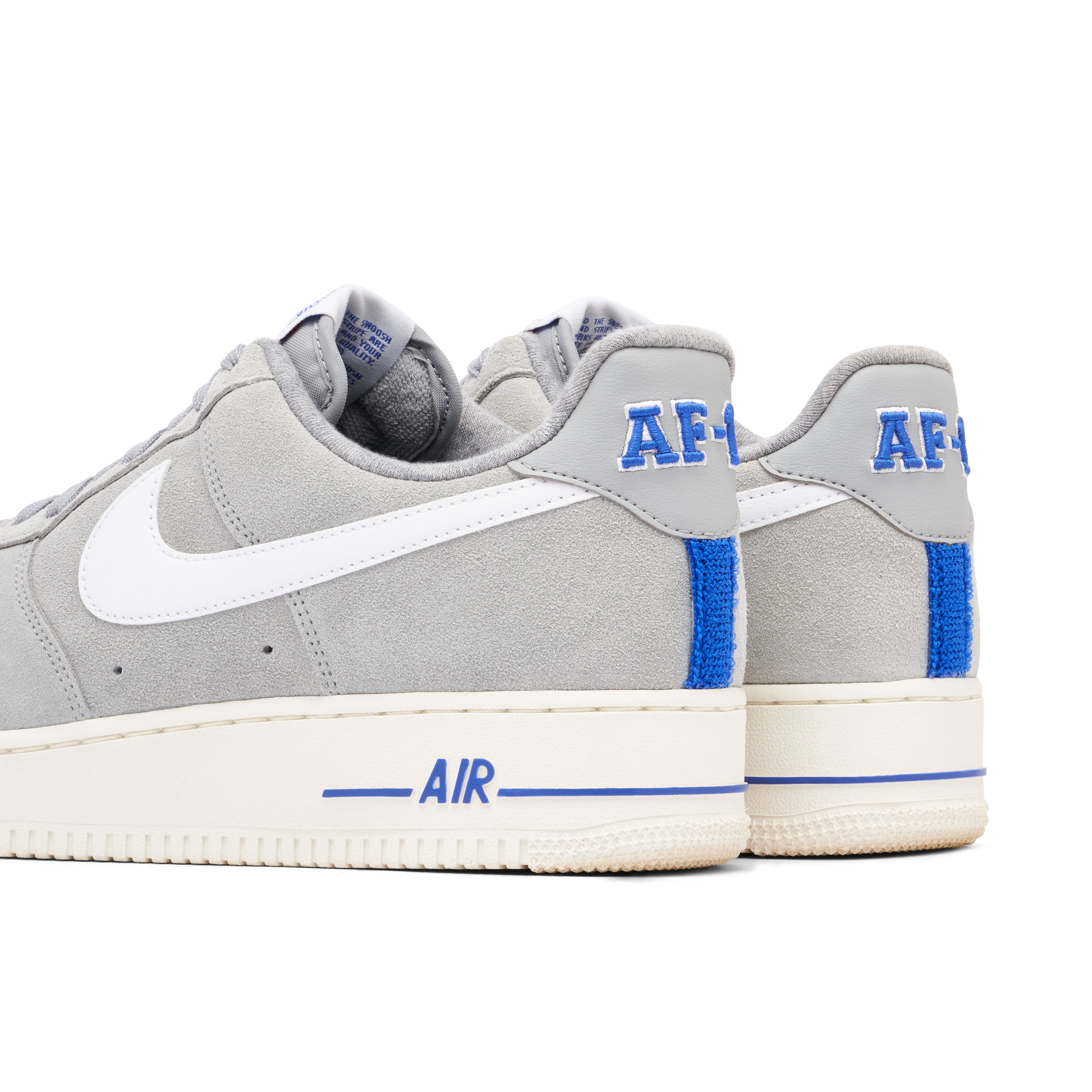 Nike Air Force 1 Low Light Smoke Grey White Sail Hyper Royal