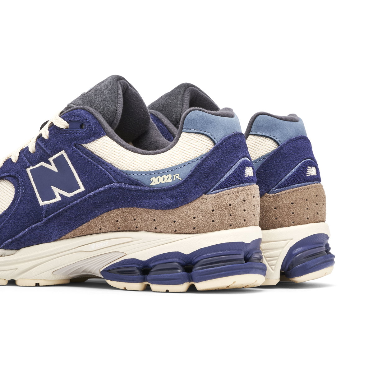 New Balance 2002R Shoes Men 9.5 Suede Blue Tan Distressed Chunky Sneaker M2002RG New Balance 2002R Navy Cream | M2002RG | Laced main image 3
