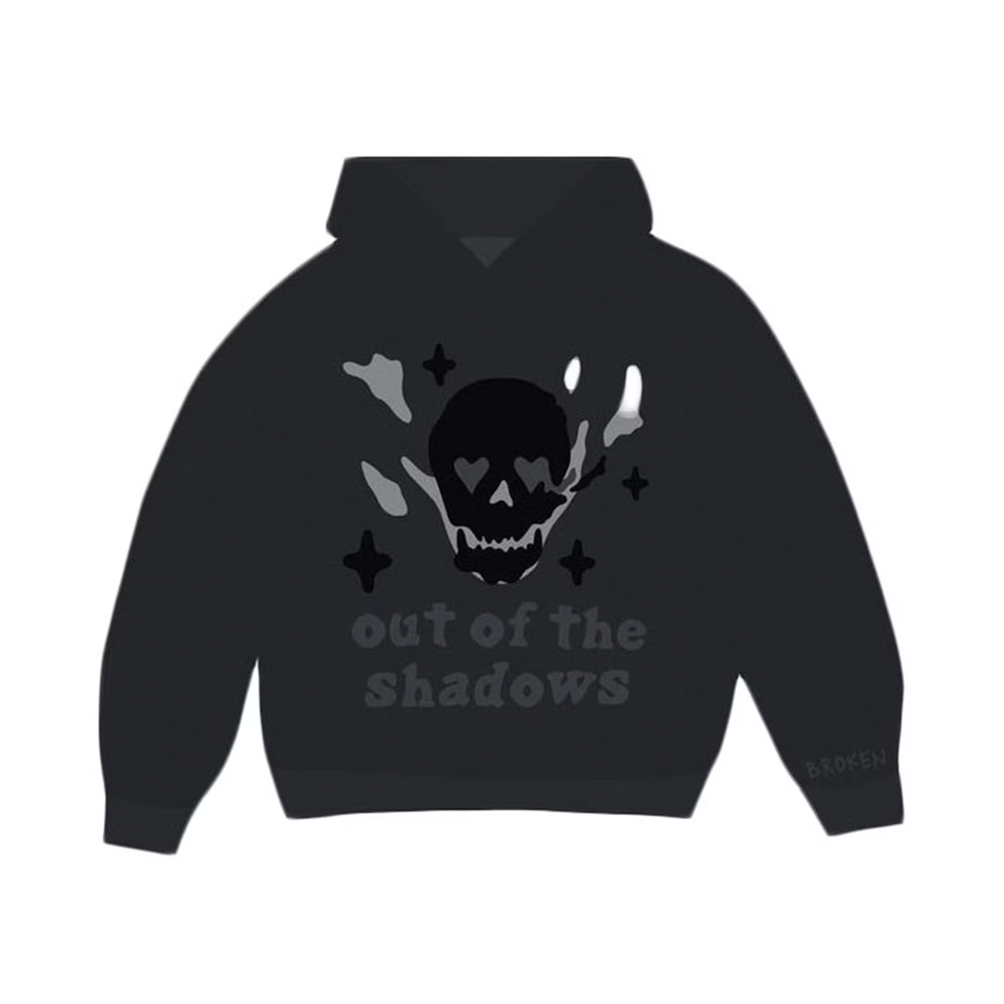 Broken Planet Out of the Shadows Hoodie Soot Black | BROKEN-PLANET