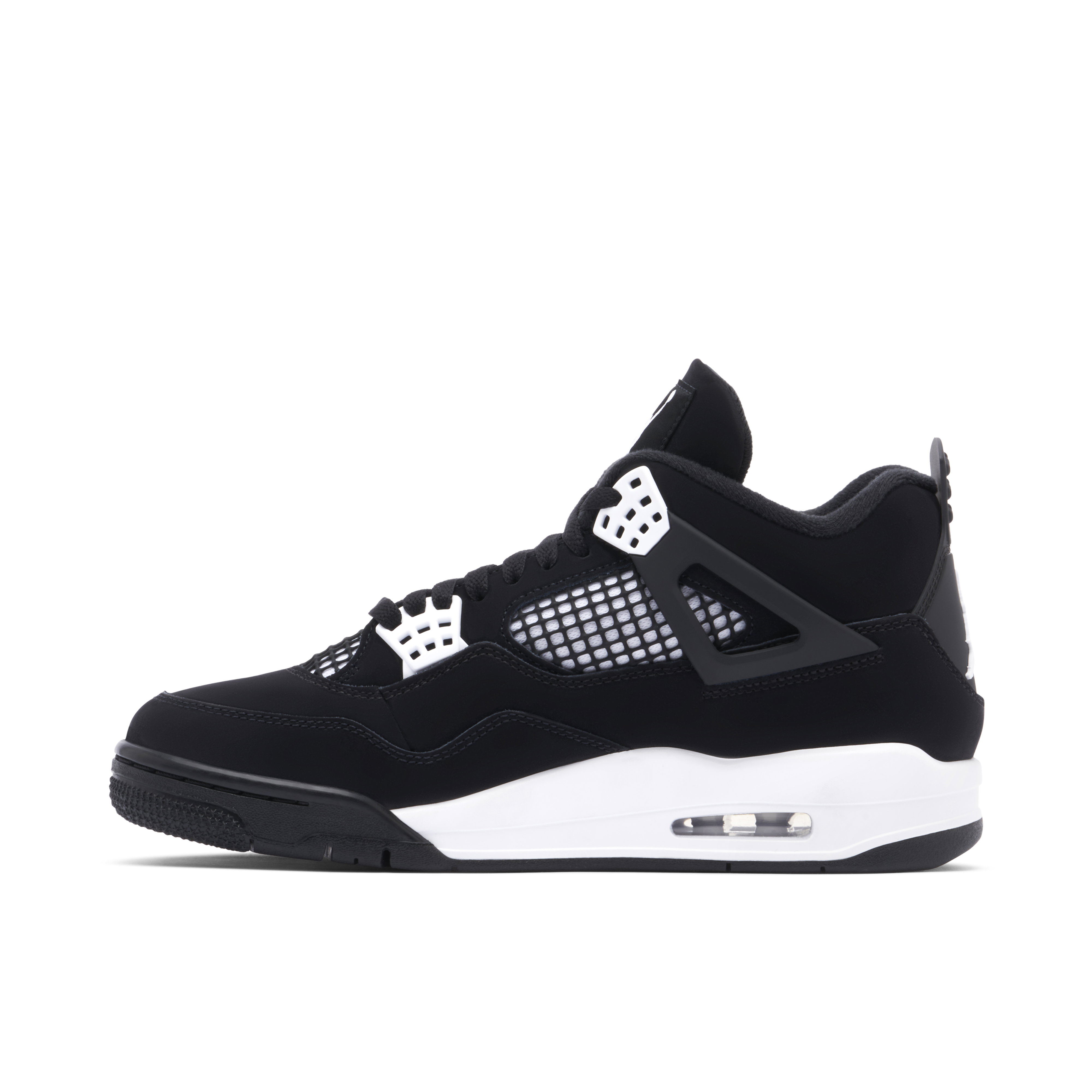 靴 Air Jordan 4 Retro Black White Thunder Air Jordan 4 White Thunder Retro | FQ8138-001 | Laced