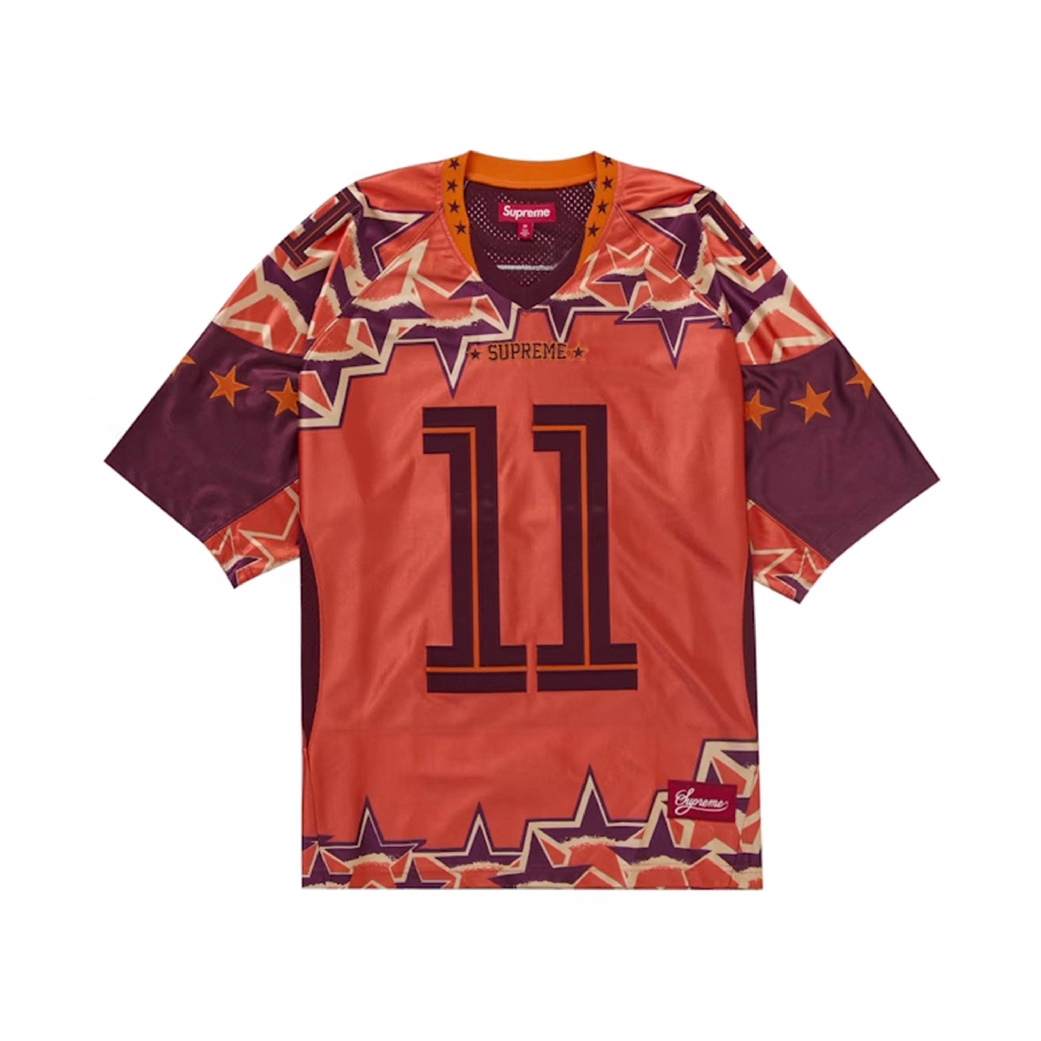 Supreme Stars Football Jersey Orange | SUPREME-01509 | Laced