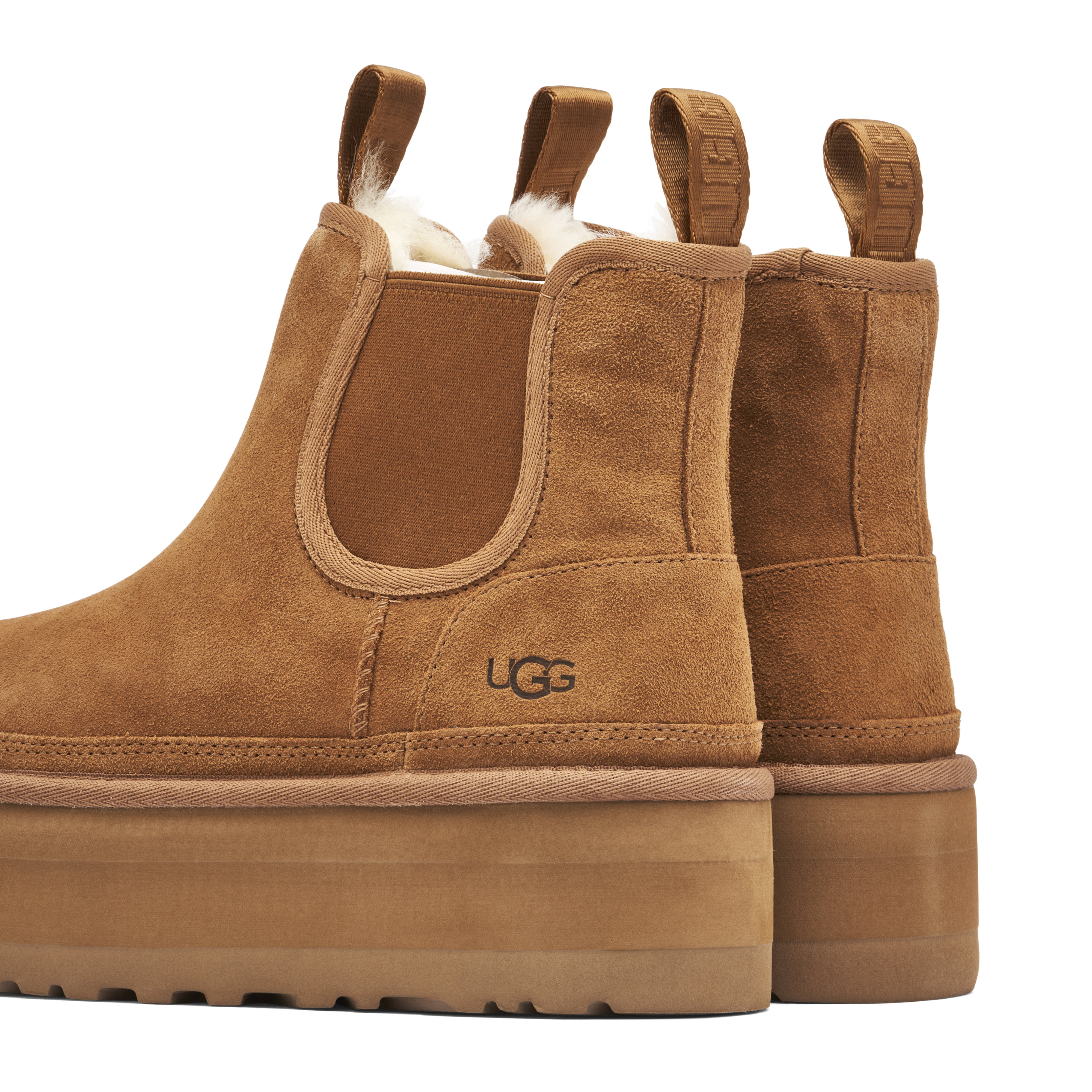 UGG Neumel Platform Chelsea Boot Chestnut Womens | 1134526-CHE | Laced