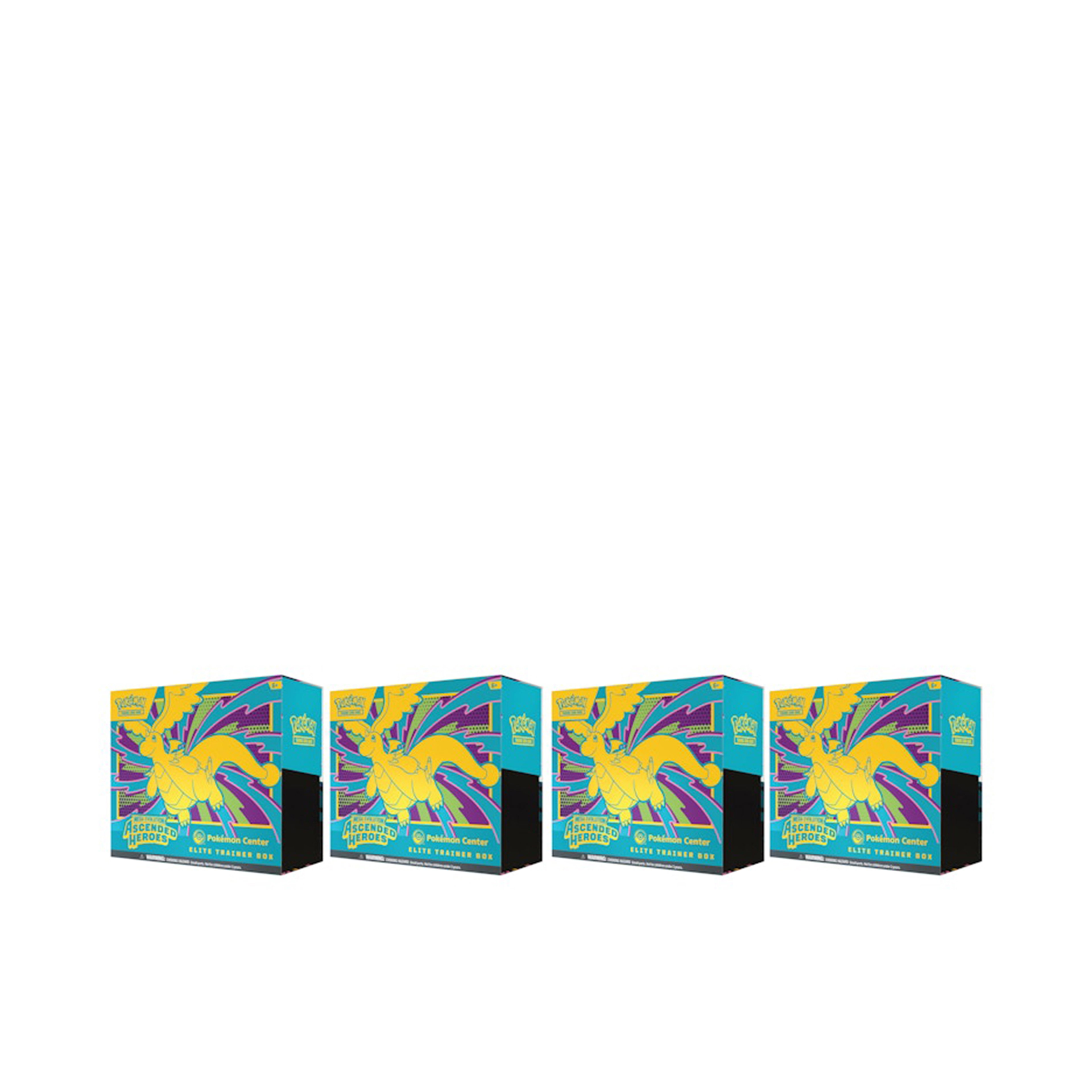 2026 Pokémon Mega Evolution Ascended Heroes Pokemon Center Elite Trainer Box 4x Lot