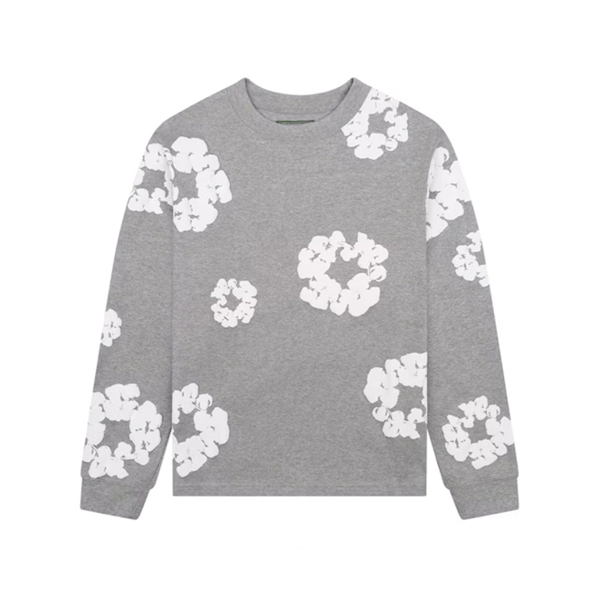 DENIM TEARS◇長袖Tシャツ/L/コットン/BLK/花柄 Denim Tears Long 