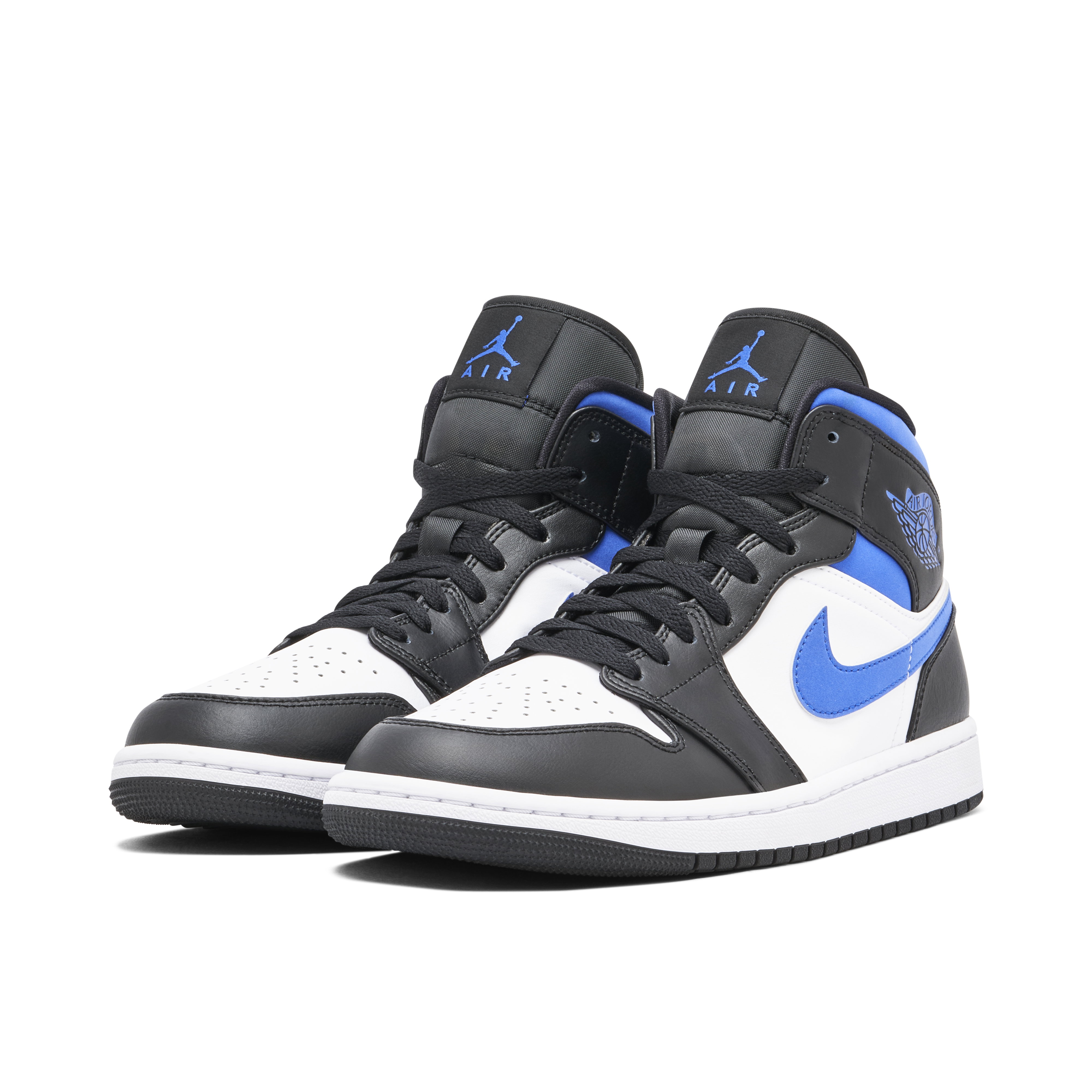 Air Jordan 1 Mid White Black Royal | 554724-140 | Laced
