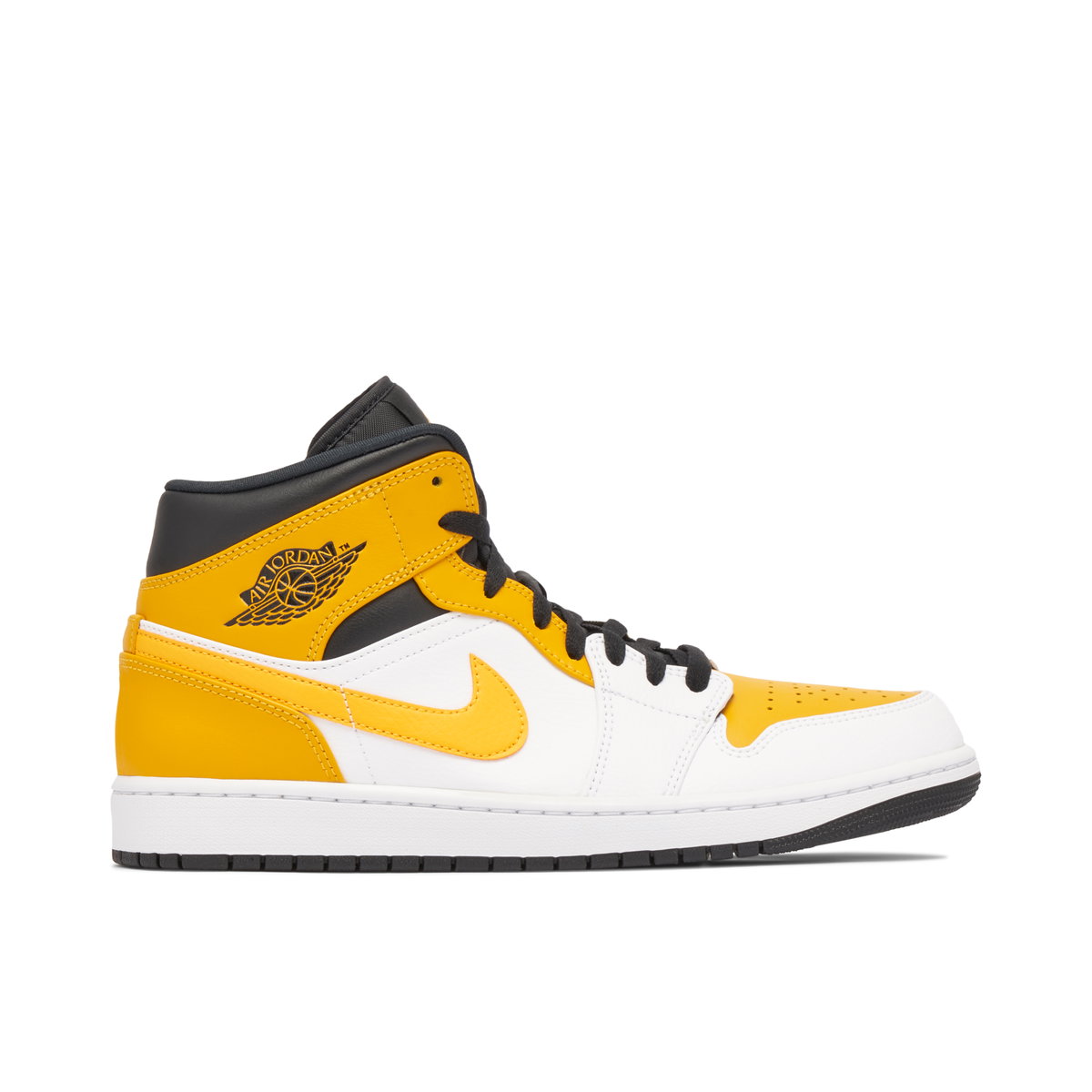 Nike Air Jordan 1 Mid \'Black University Gold\' 554724-177 Men\'s Size 10.5 Air-Jordan-1-Mid-University-  main image 2