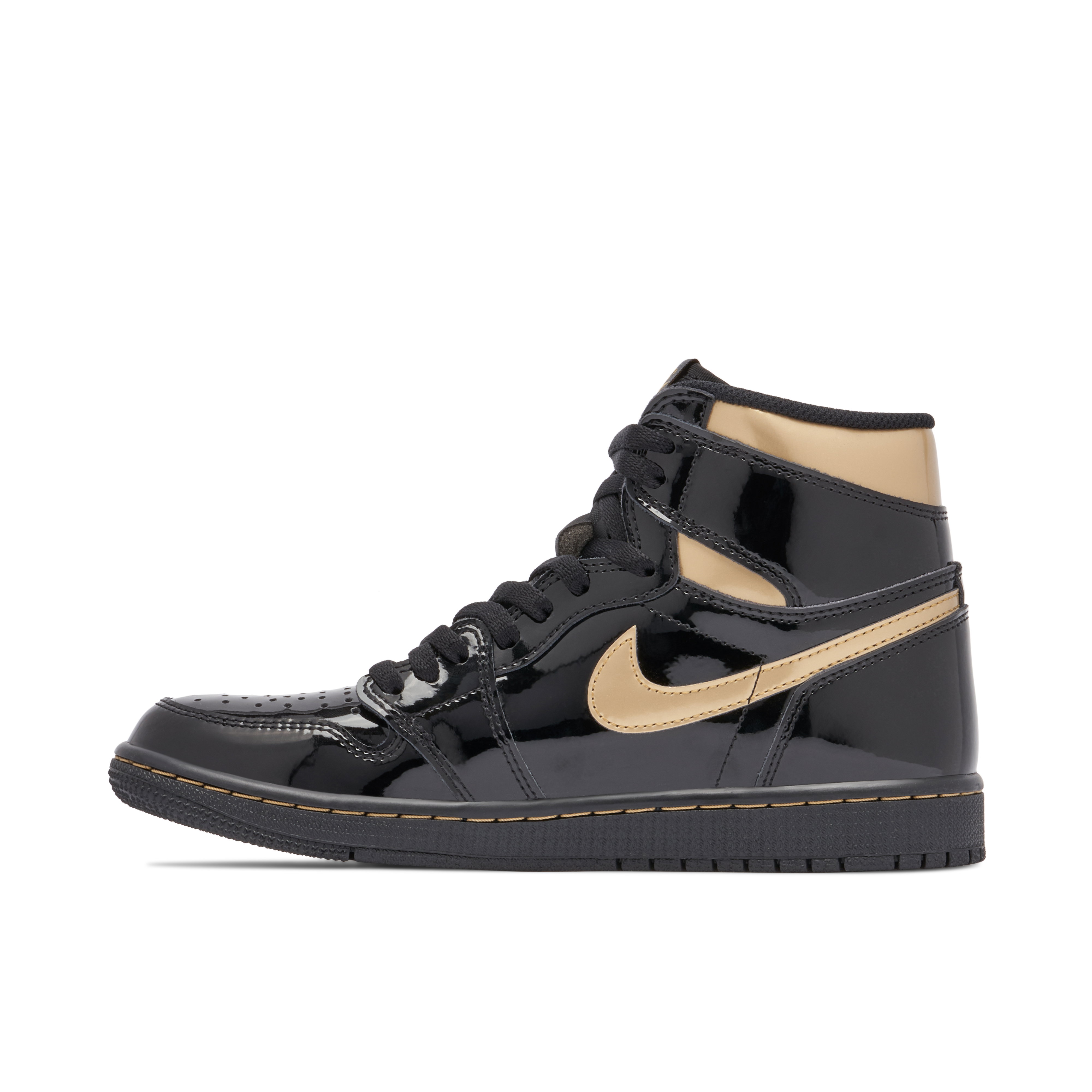 Air Jordan 1 High OG Patent Black Gold | 555088-032 | Laced