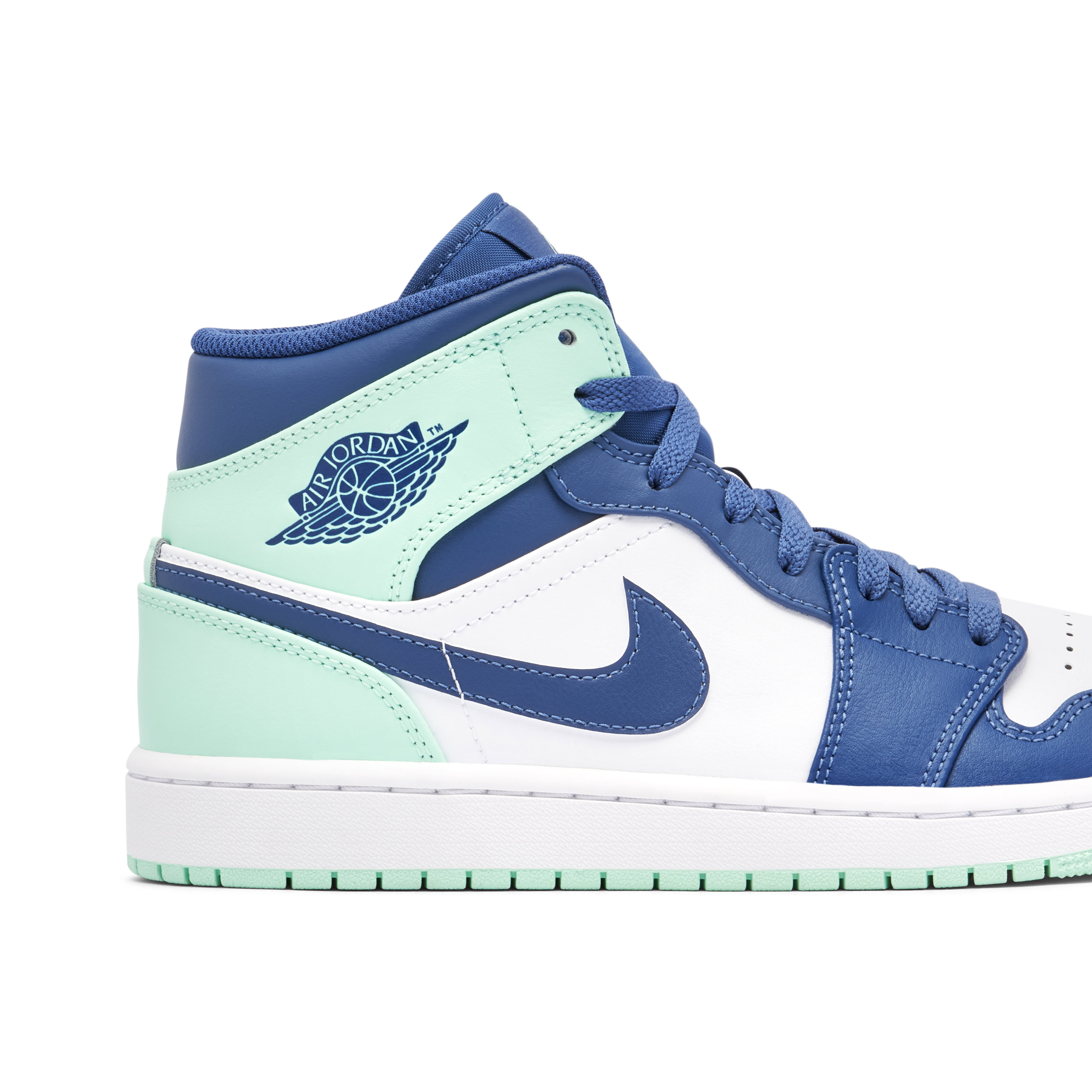 Air Jordan 1 Mid Blue Mint | 554724-413 | Laced