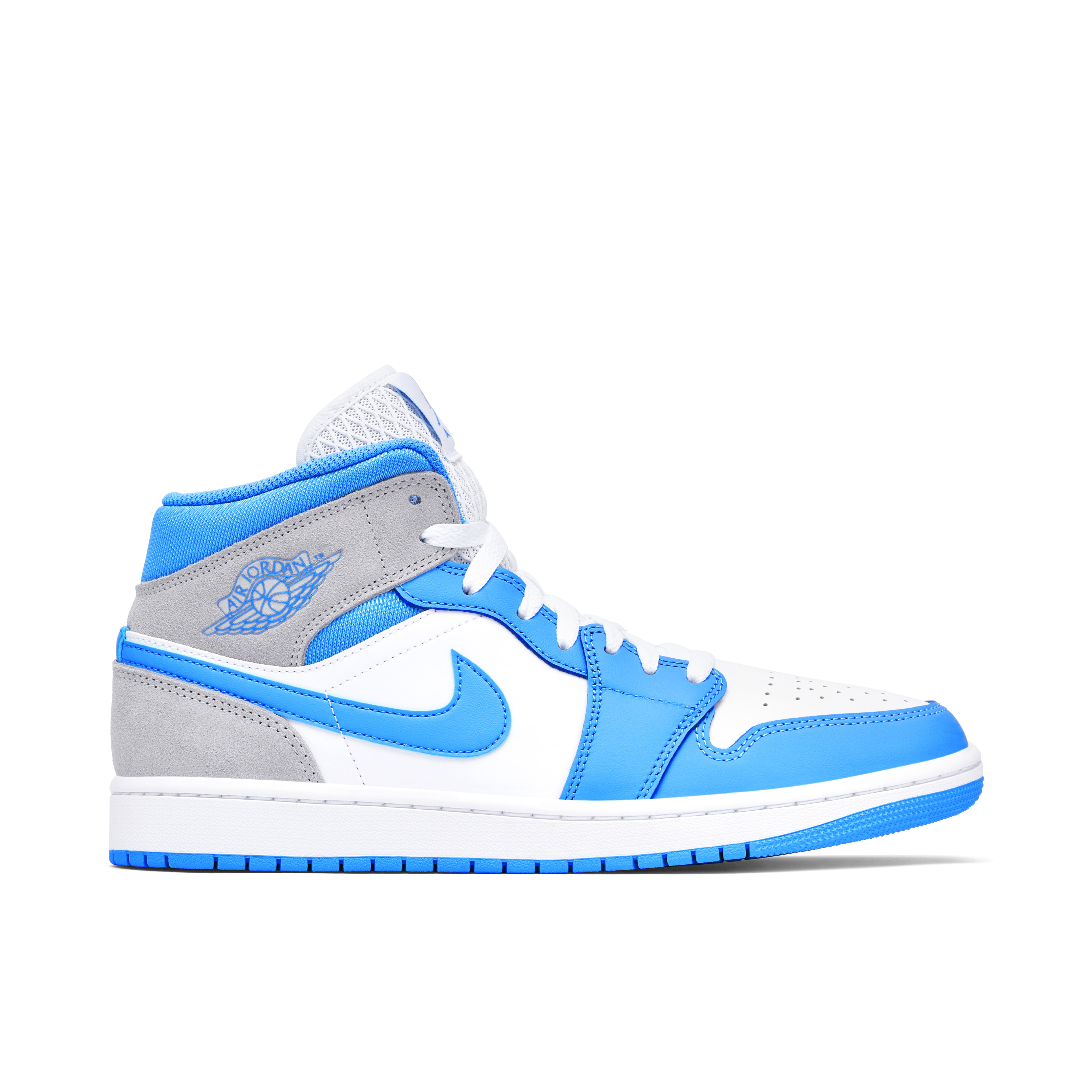 Nike Air Jordan 1 Mid "White/University Blue/Grey"ハイパーロイヤル スニダンで購入可】10/22発売 Nike Air Jordan 1 Mid 