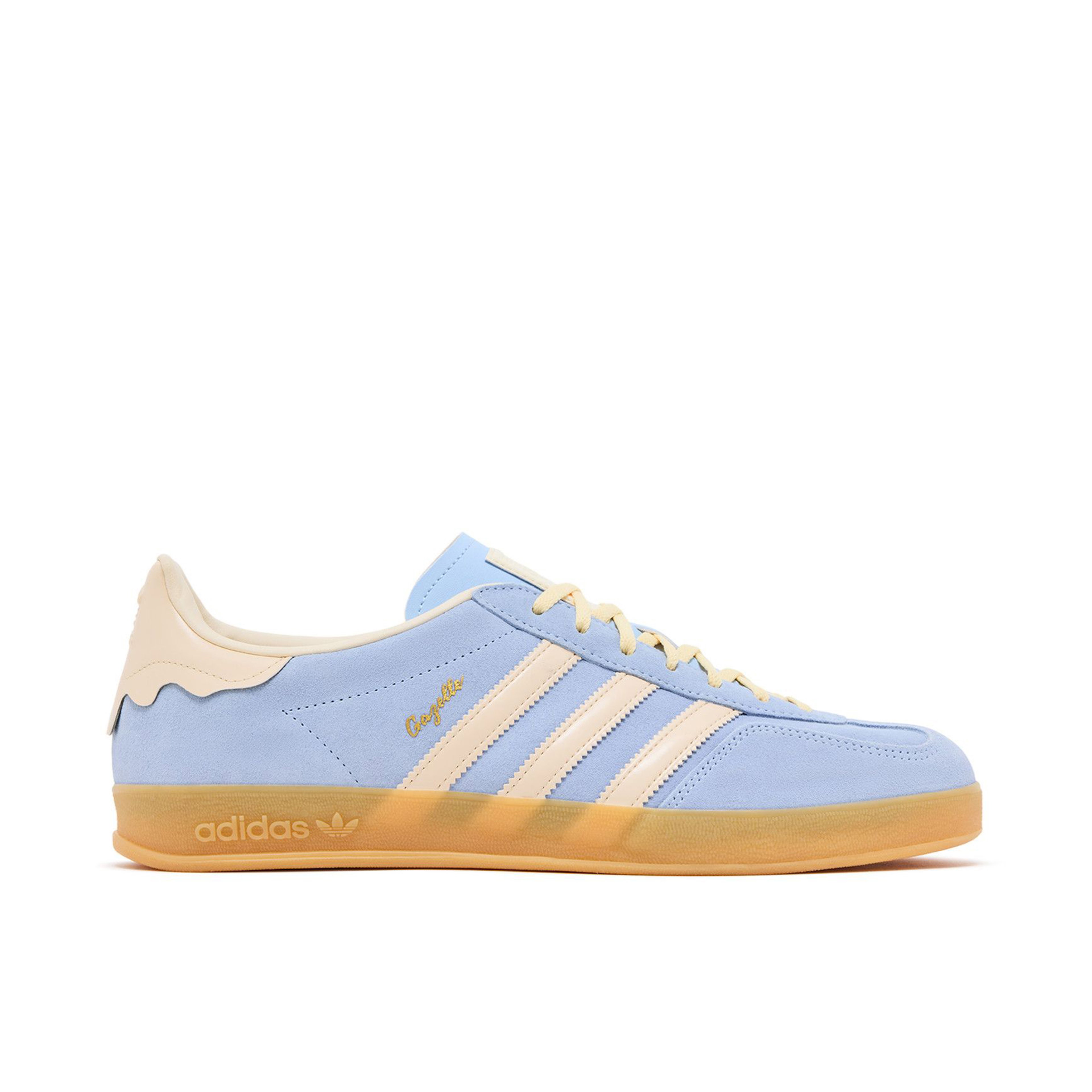 Adidas Gazelle Indoor Light Blue Yellow Gum Womens