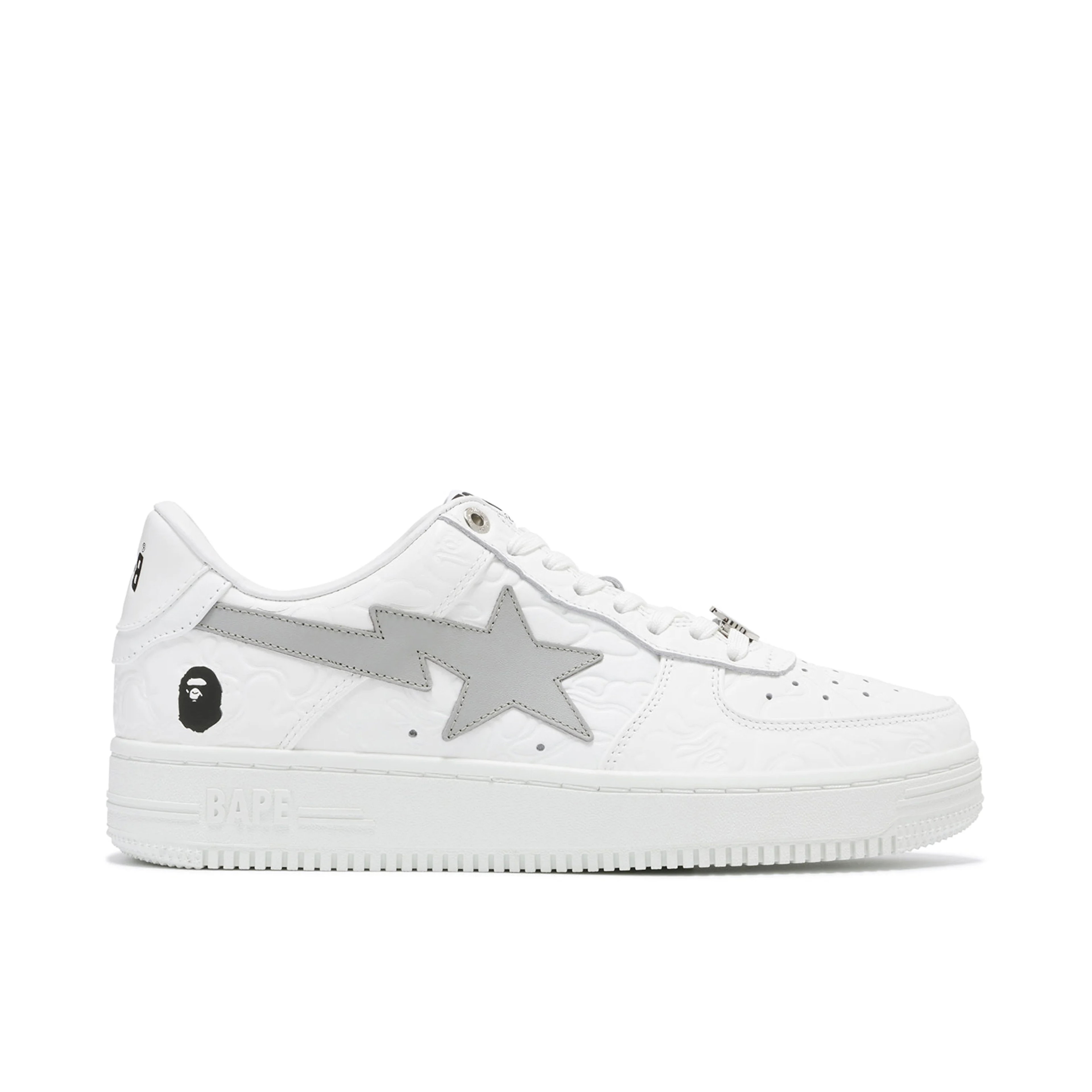 A Bathing Ape Bapesta Low #3 Line Camo White
