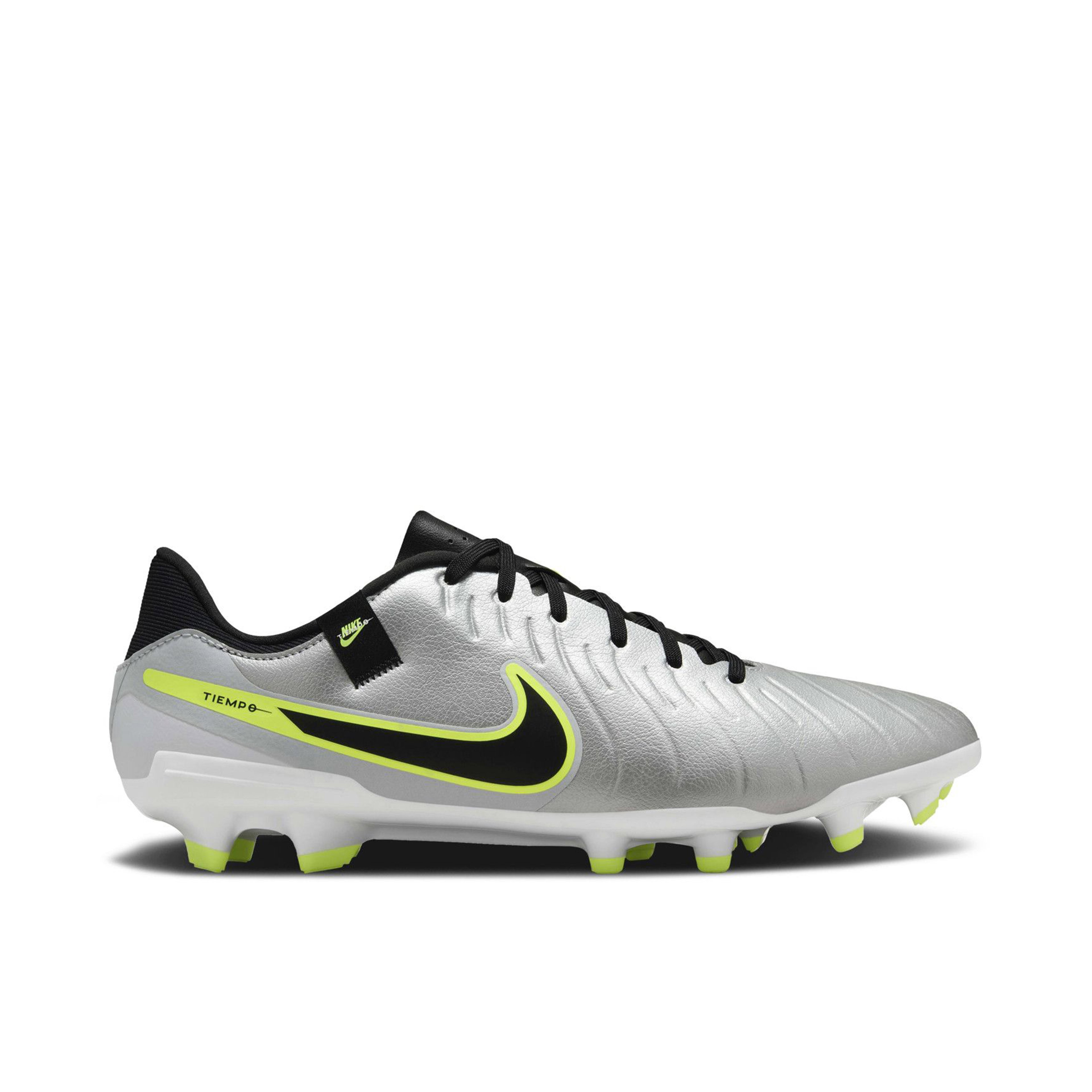 Nike Tiempo Legend 10 Academy MG Metallic Silver Volt Black