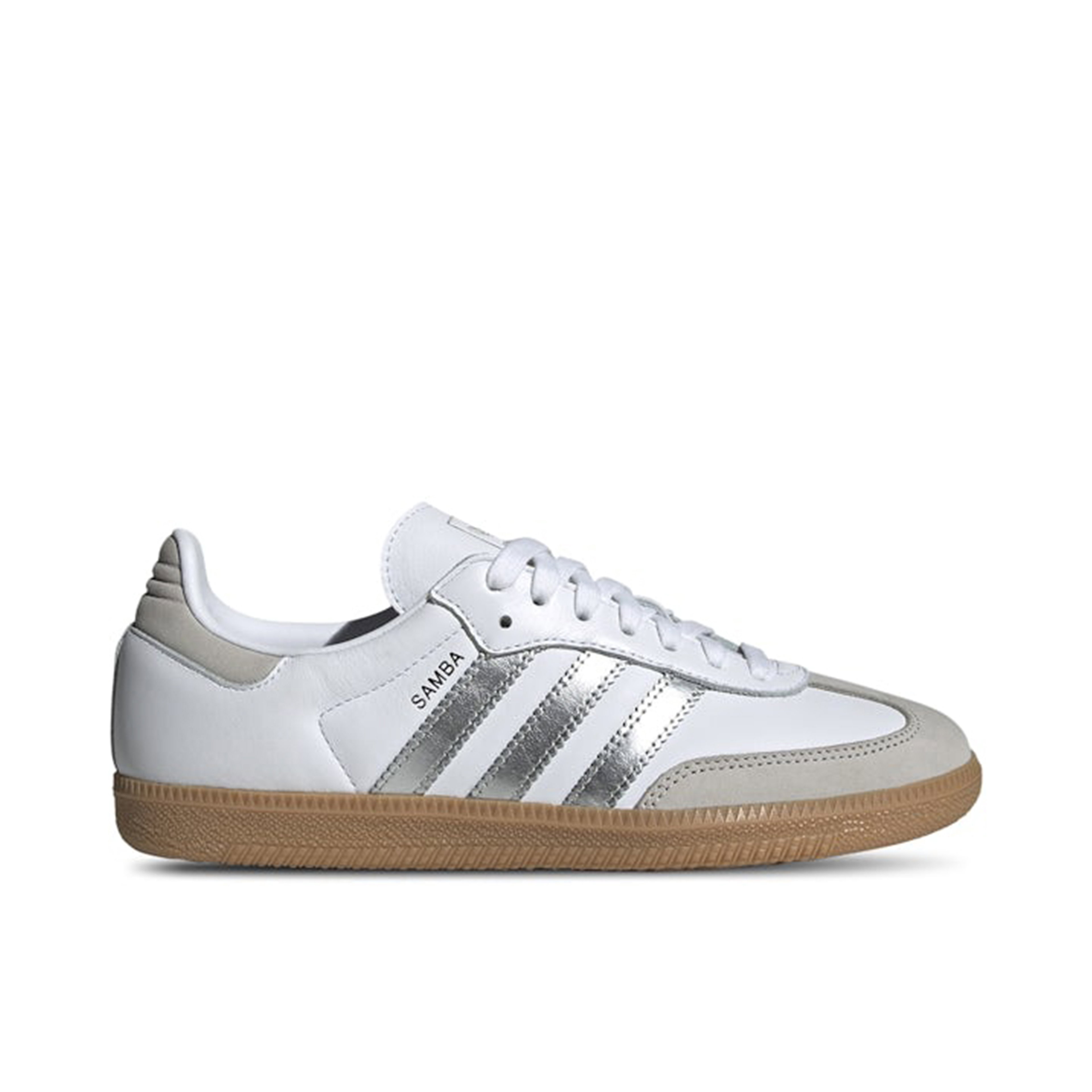 Adidas Samba OG White Silver Metallic Grey Womens