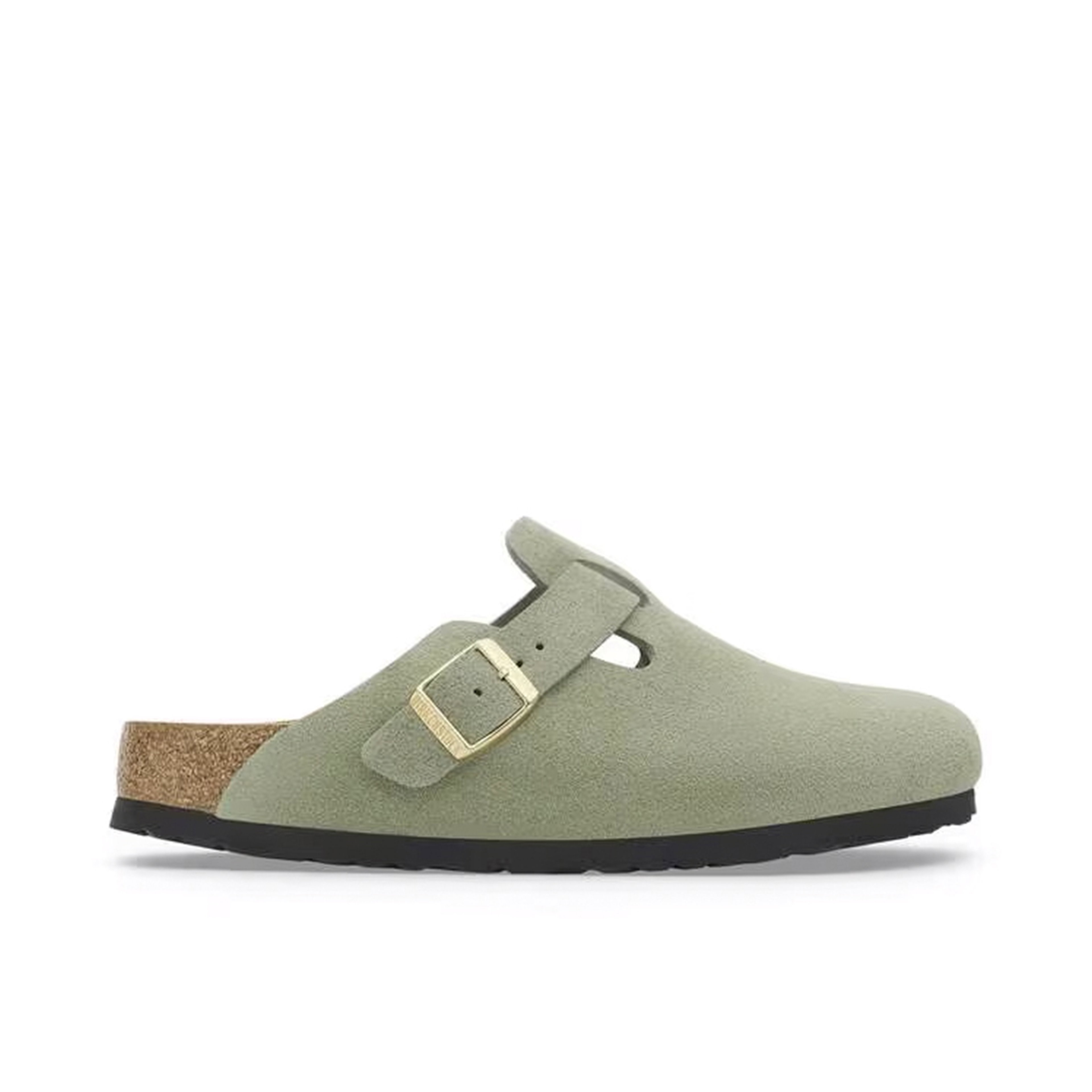 Birkenstock Boston Soft Footbed Suede Green Tea (Narrow Fit)