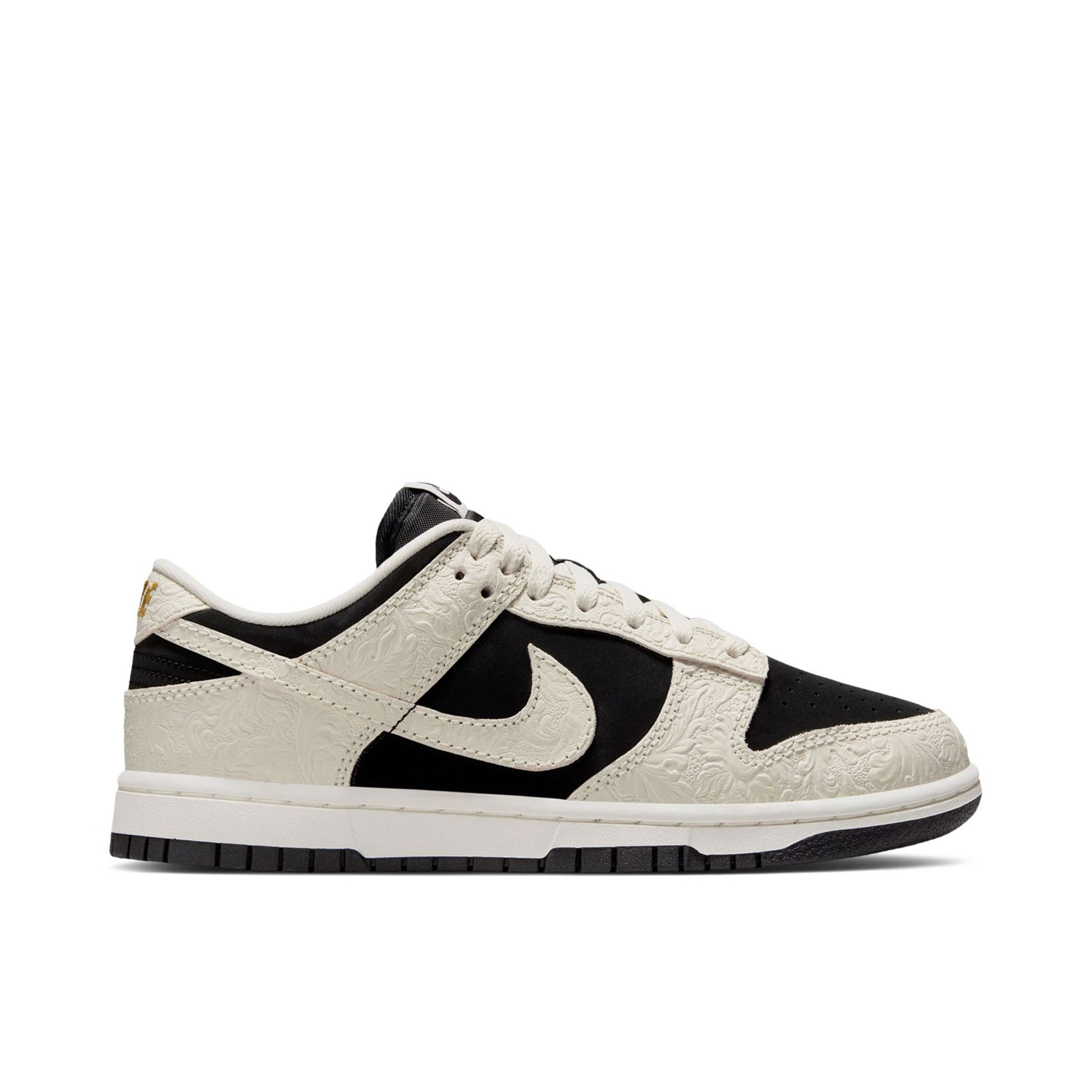 Nike Dunk Low Embossed Black Sail Womens